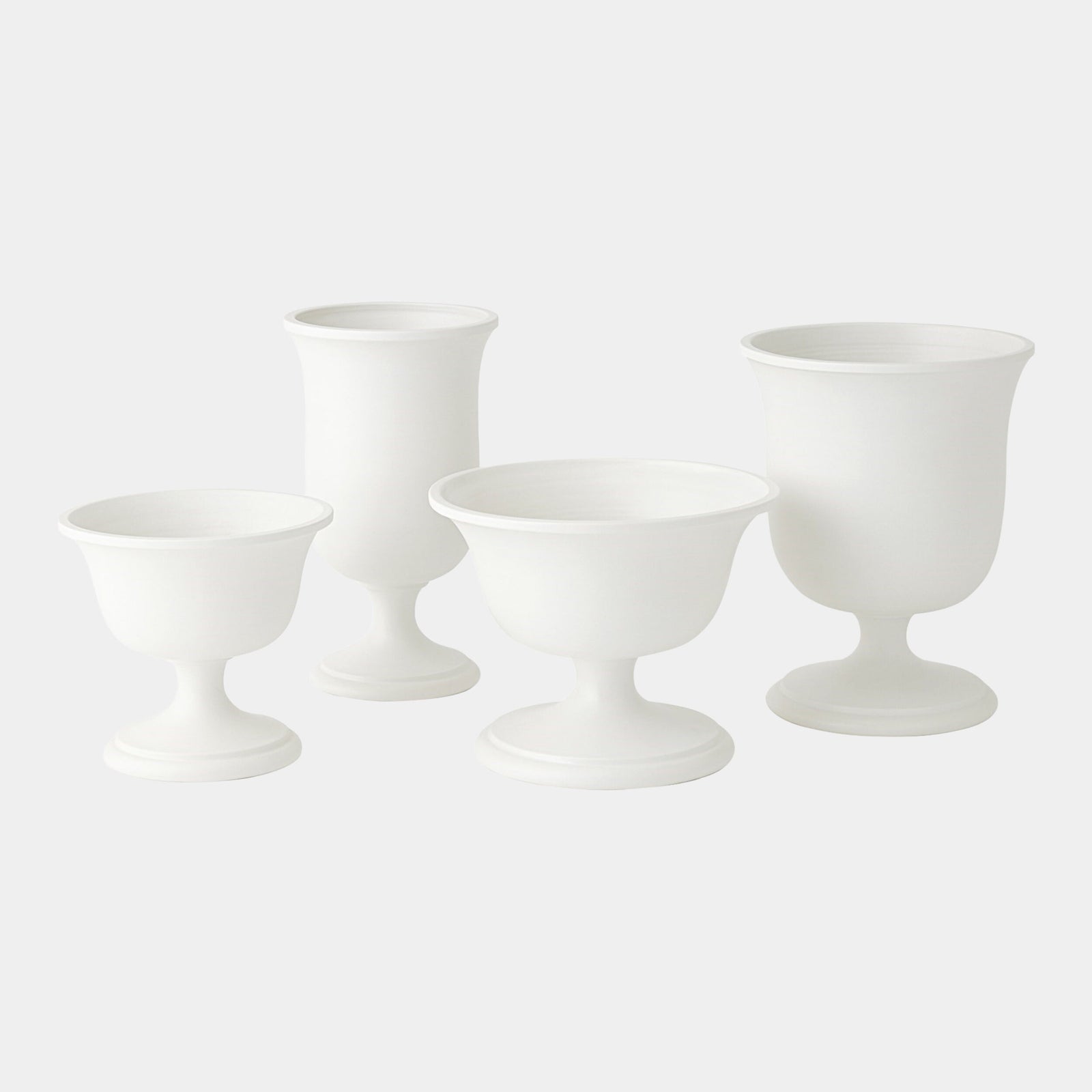 Villa Chalice Vase-Matte White-Lg