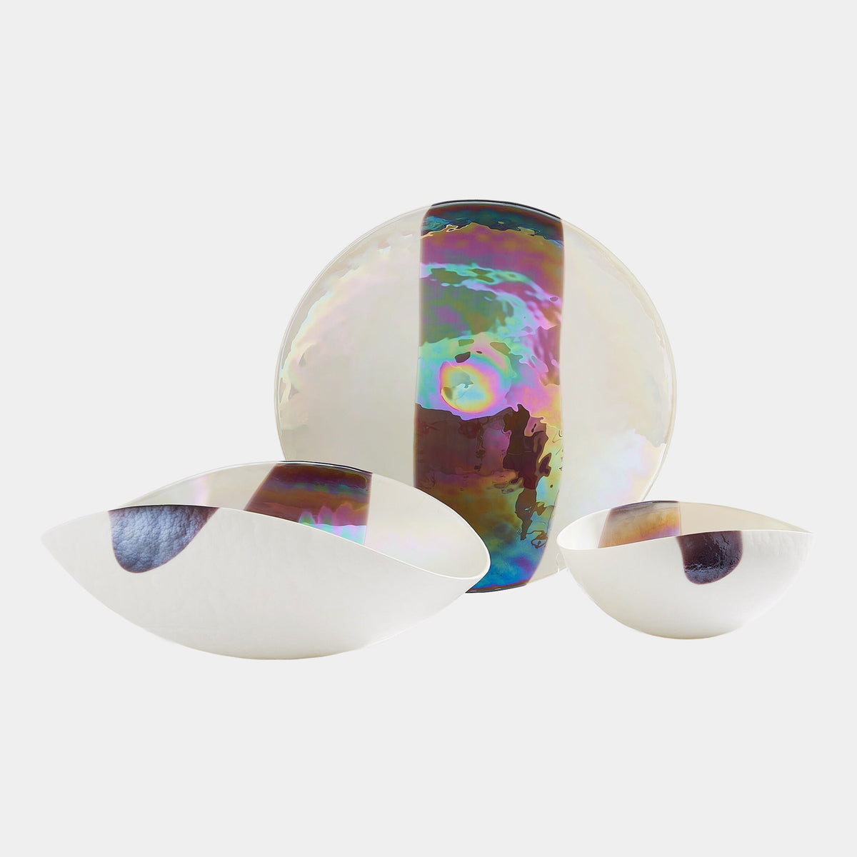 Mirabelle Bowl-Ivory/Plum-Lg