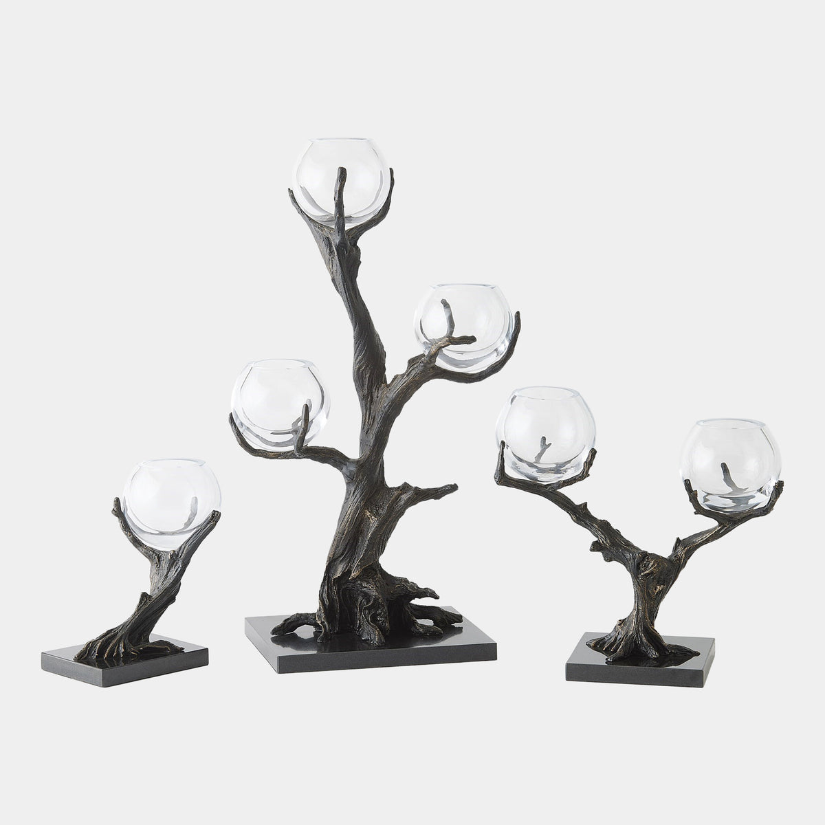 Monterey 3 Vase Holder-Natural Iron