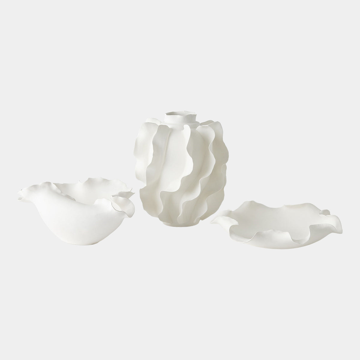 Folios Wide Bowl-Matte White
