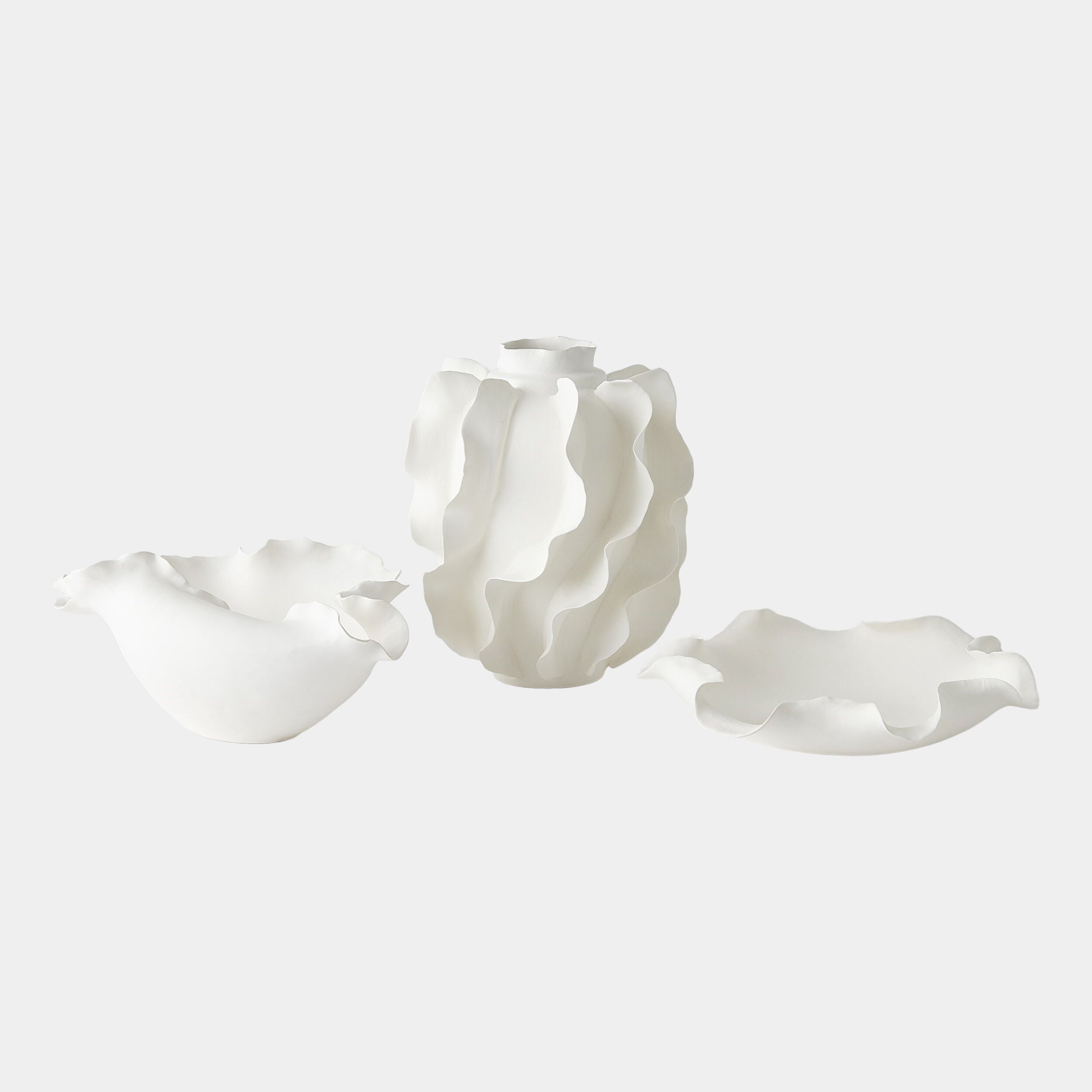Folios Wide Bowl-Matte White