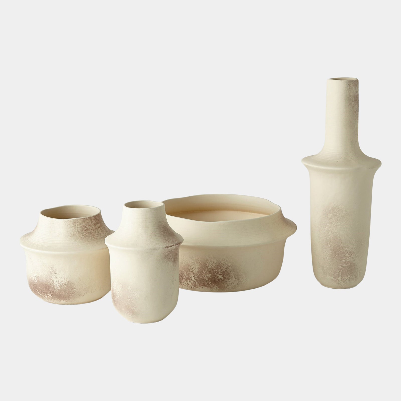 Fladis Vase-Matte Cream Marble-Tall