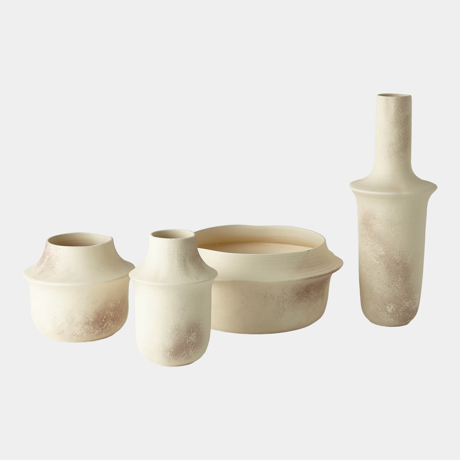 Fladis Vase-Matte Cream Marble-Tall