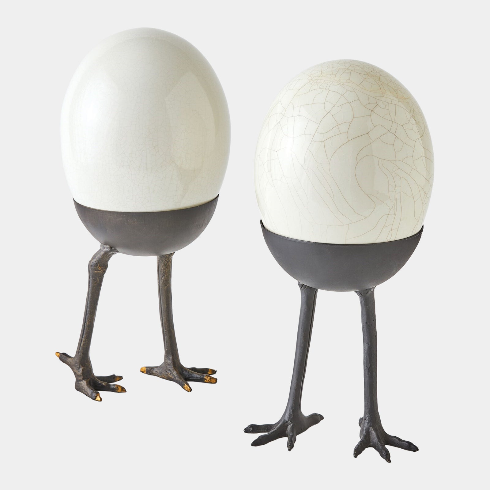 Ostrich Egg on Legs-Standing