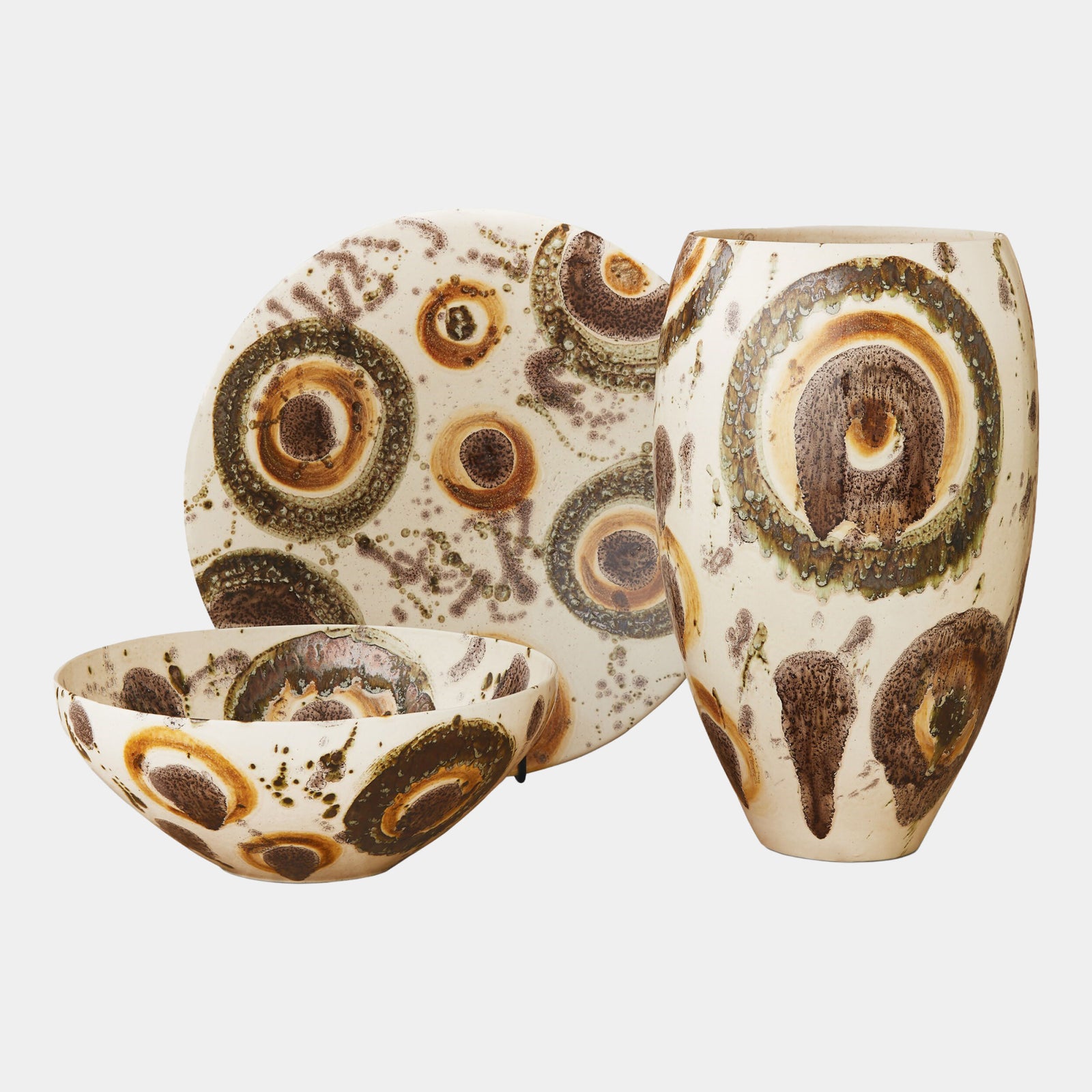 Earthtone Spots Vase