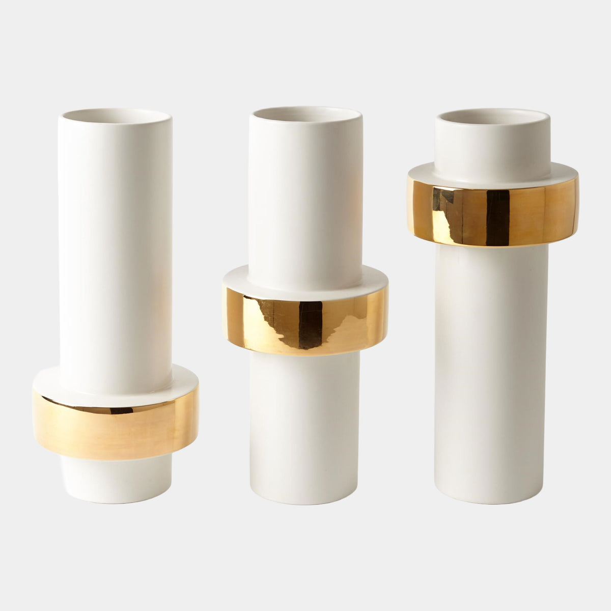 Gold Ring Vase-Low