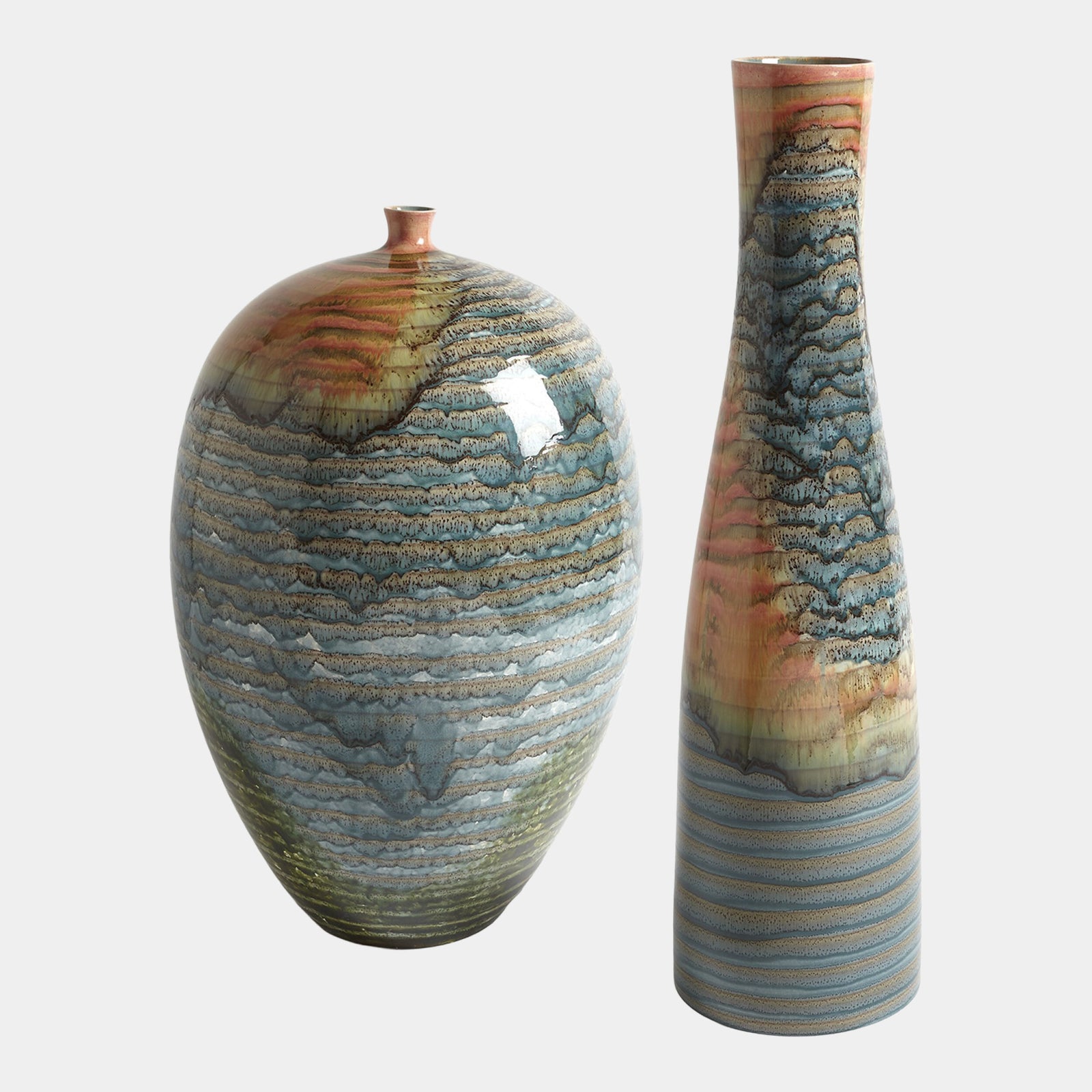 Watercolor Ringed Vessel