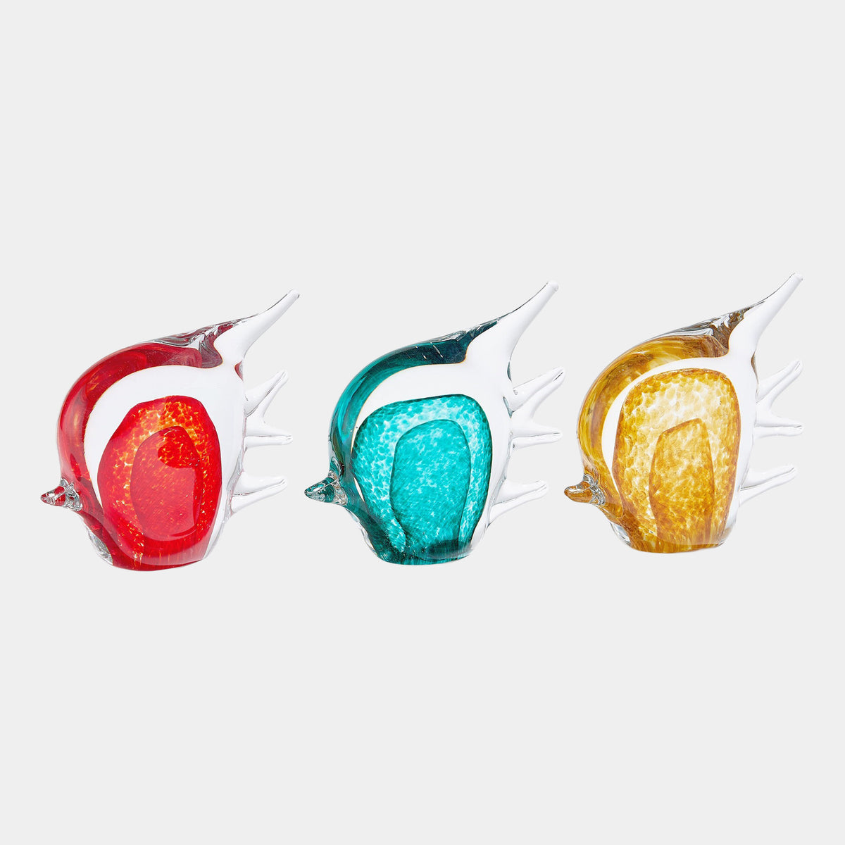 Coralfish Glass Sculpture-Green