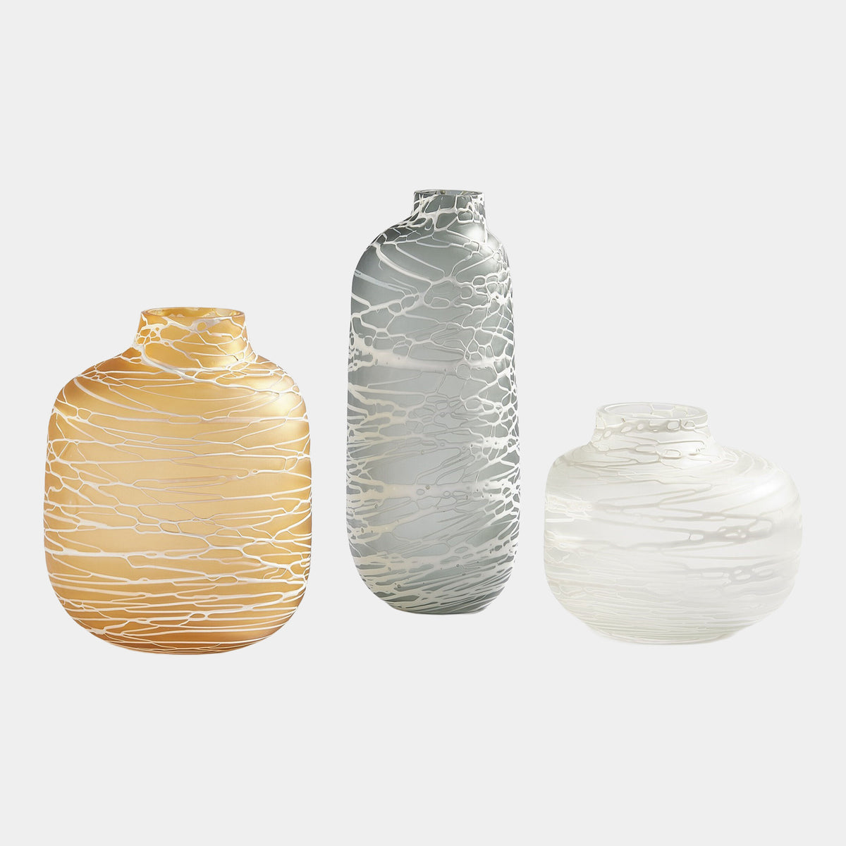 Palmata Vase-Amber