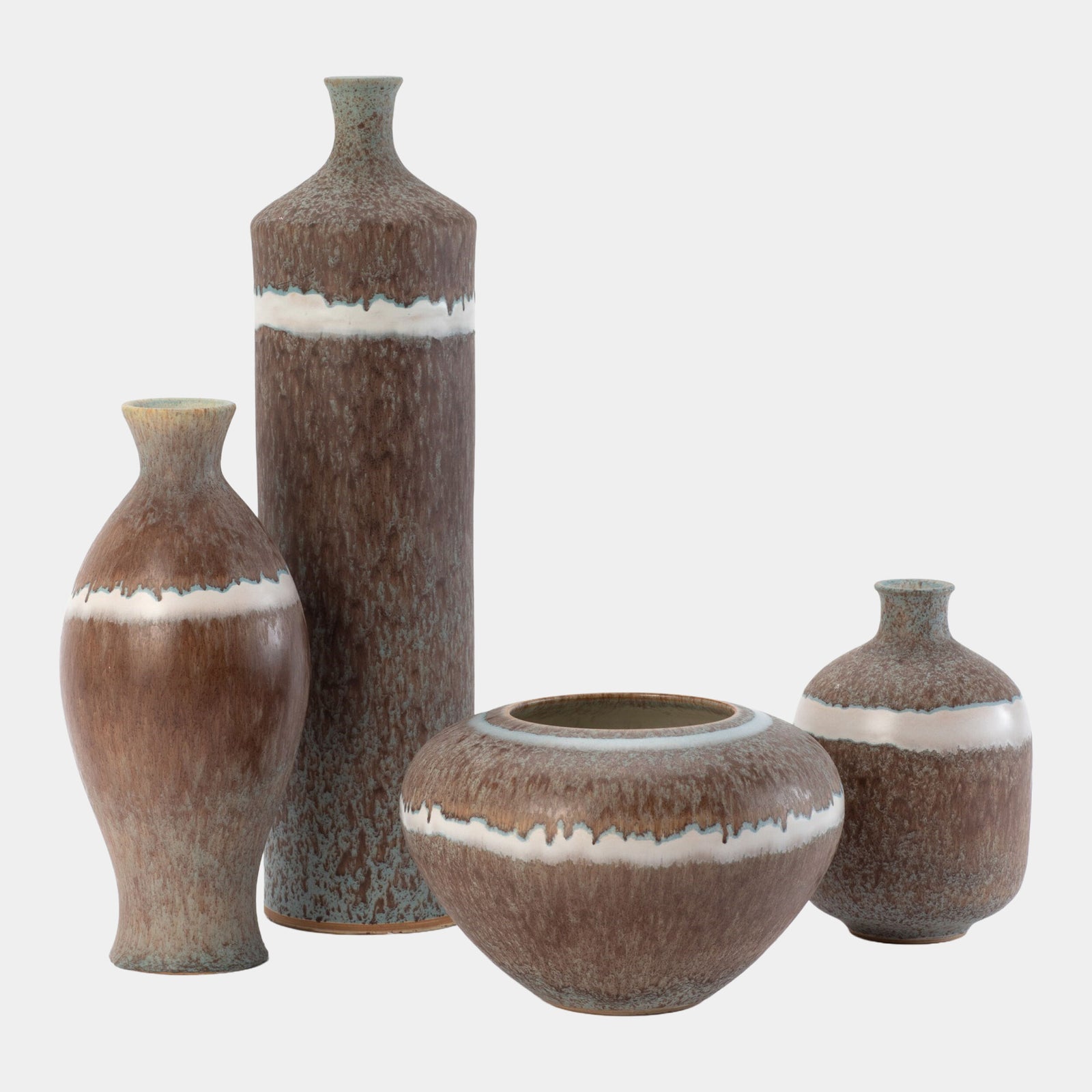 Tuscan Collection Soft Stripe Bottle Vase