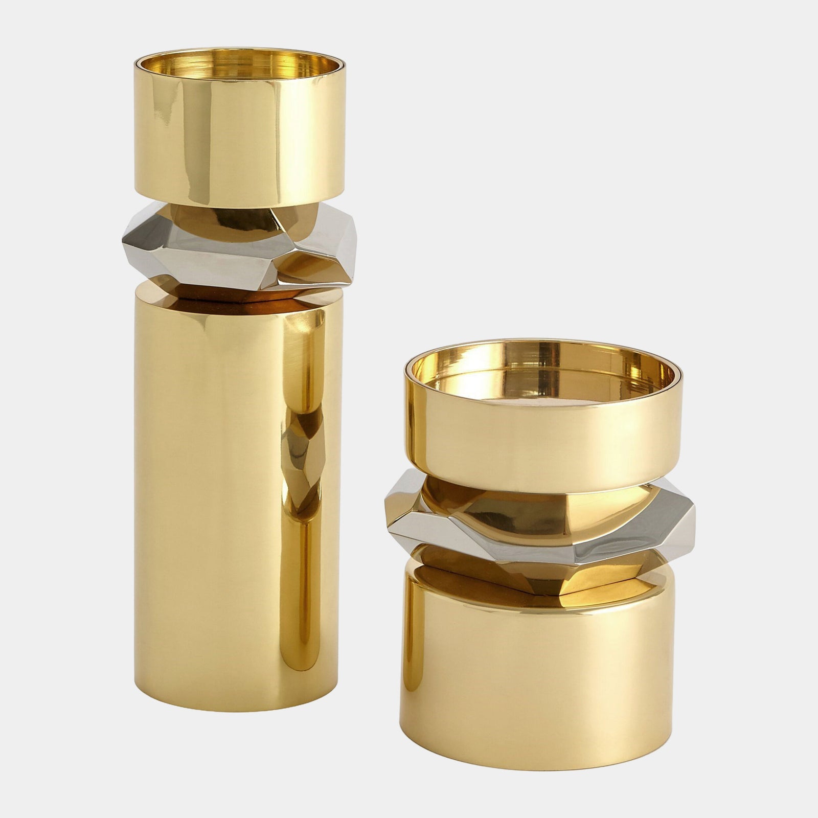 Romano Brass Candle Holder-Short