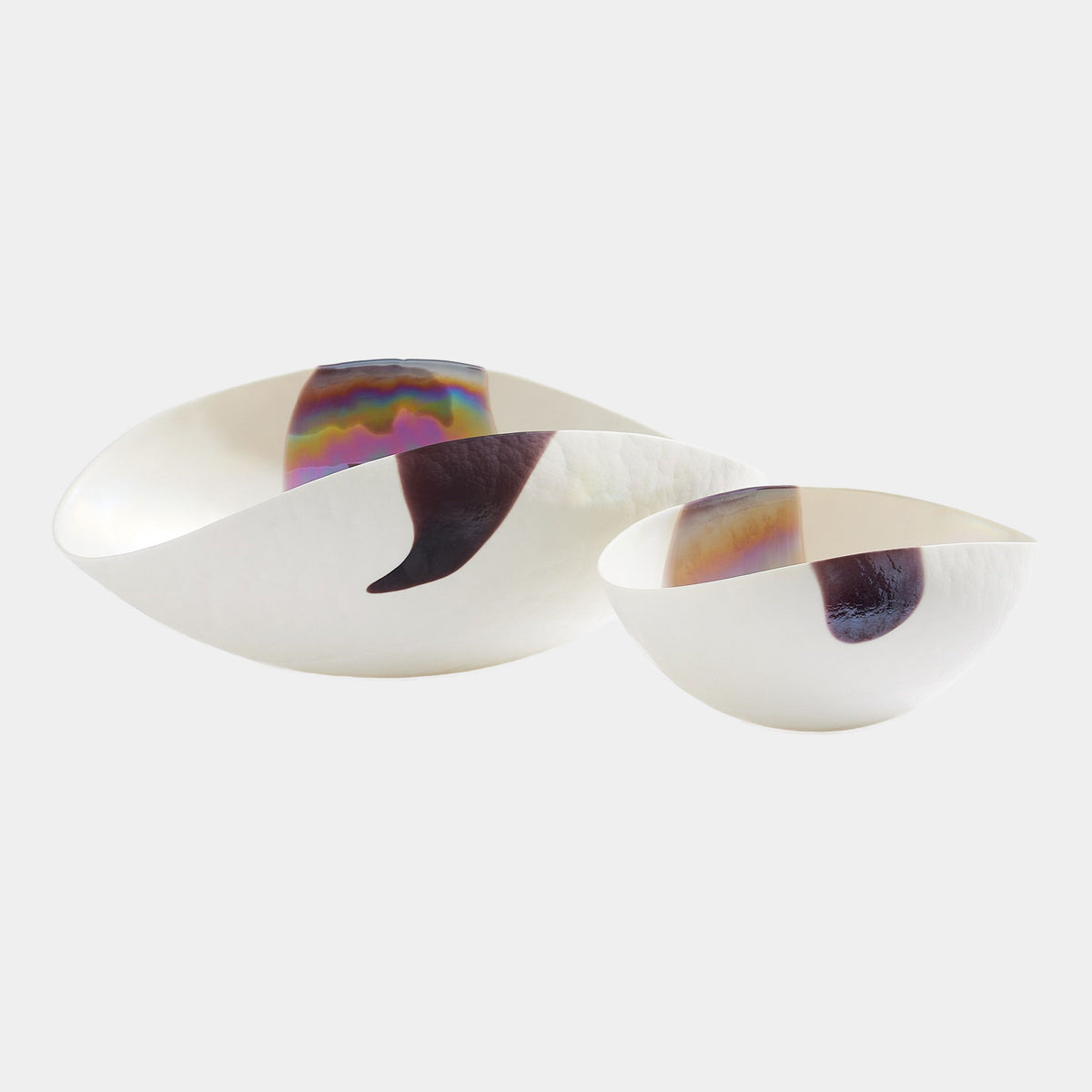 Mirabelle Bowl-Ivory/Plum-Lg