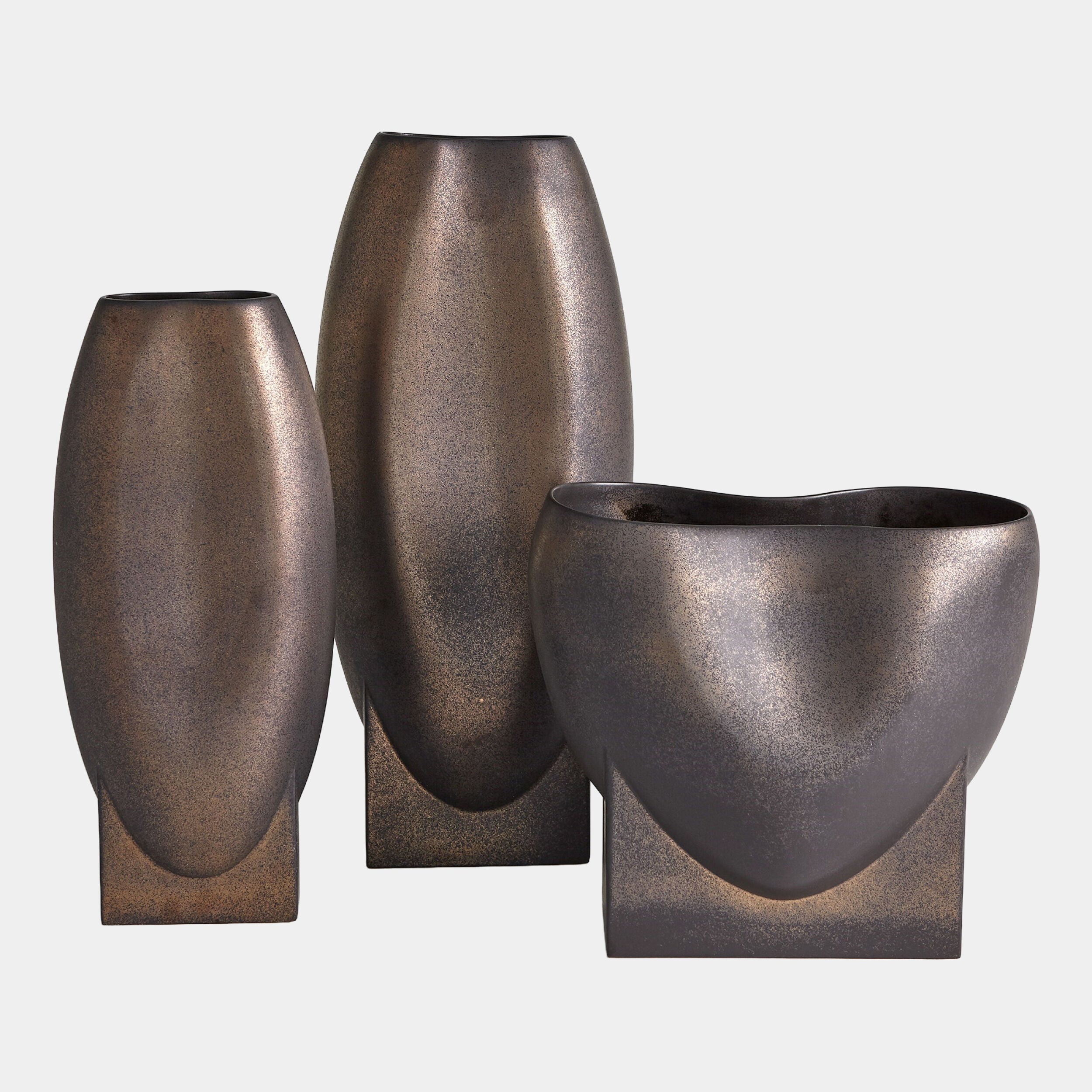 Orpheus Low Bowl-Bronze