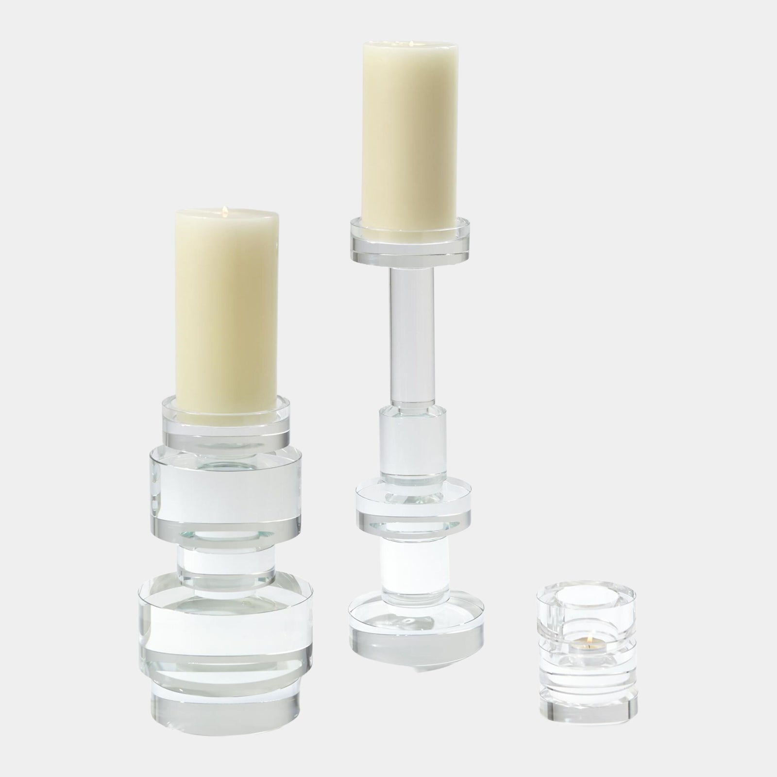 Brilliant Round Pillar Holder-Lg