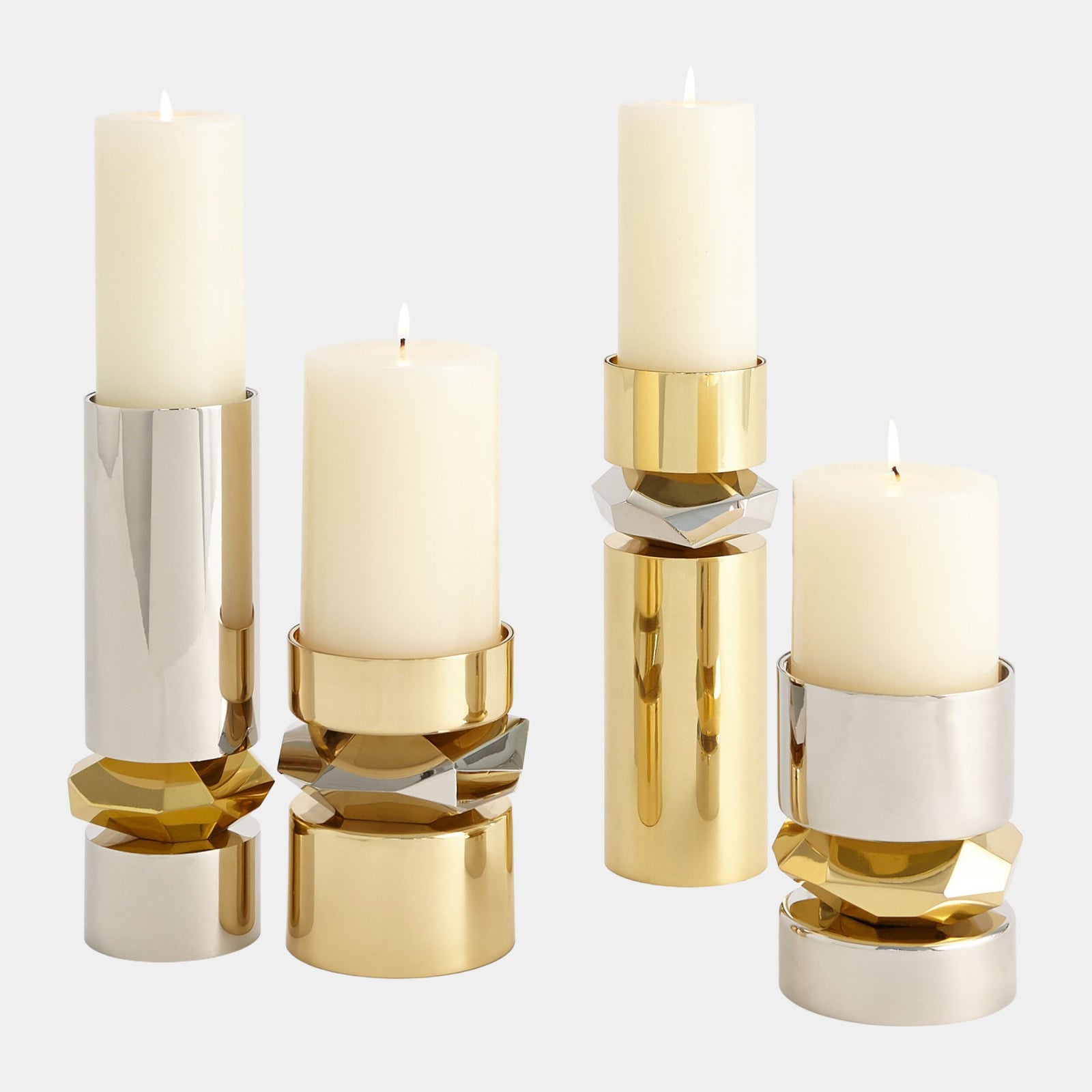 Romano Brass Candle Holder-Short