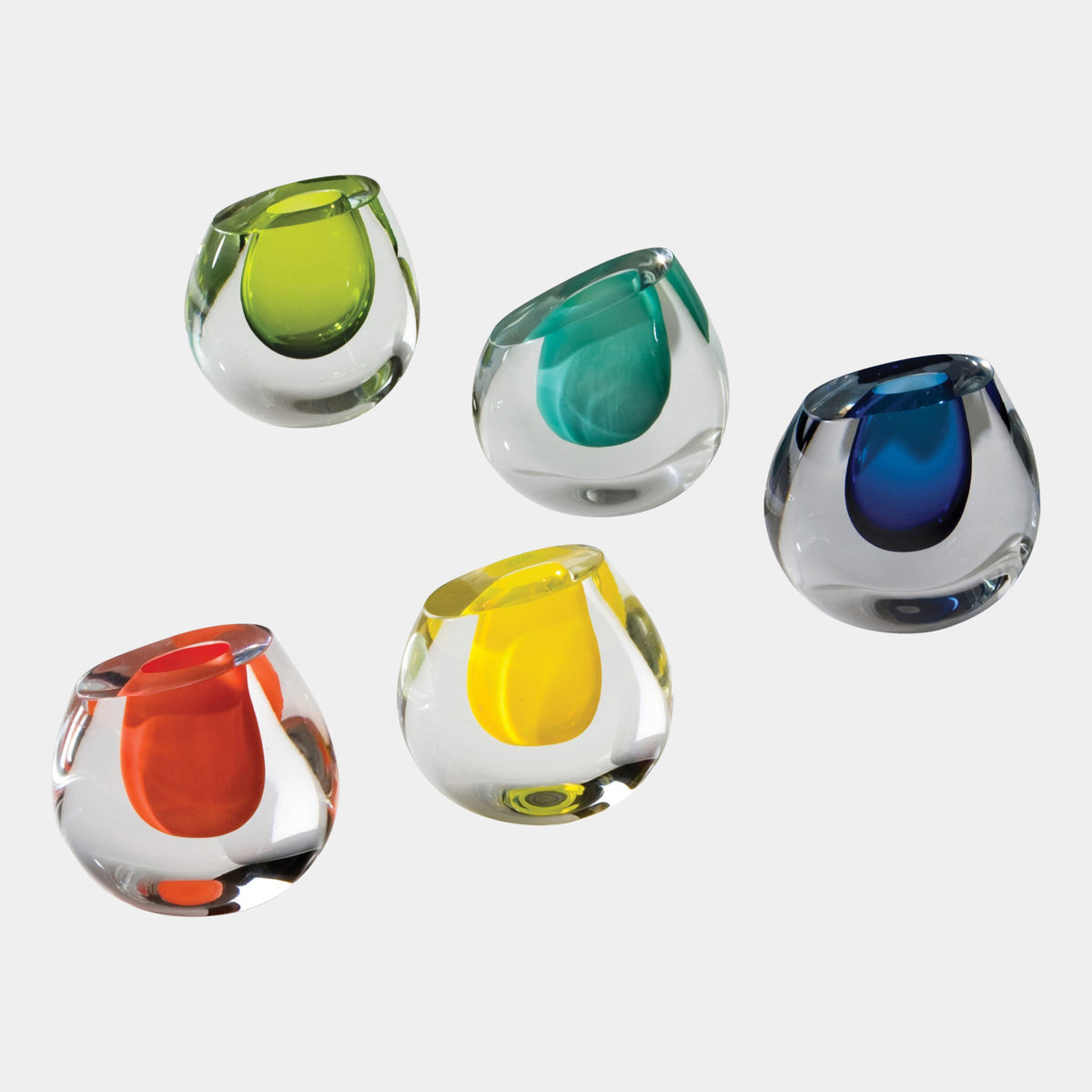 Color Drop Vase-Lime