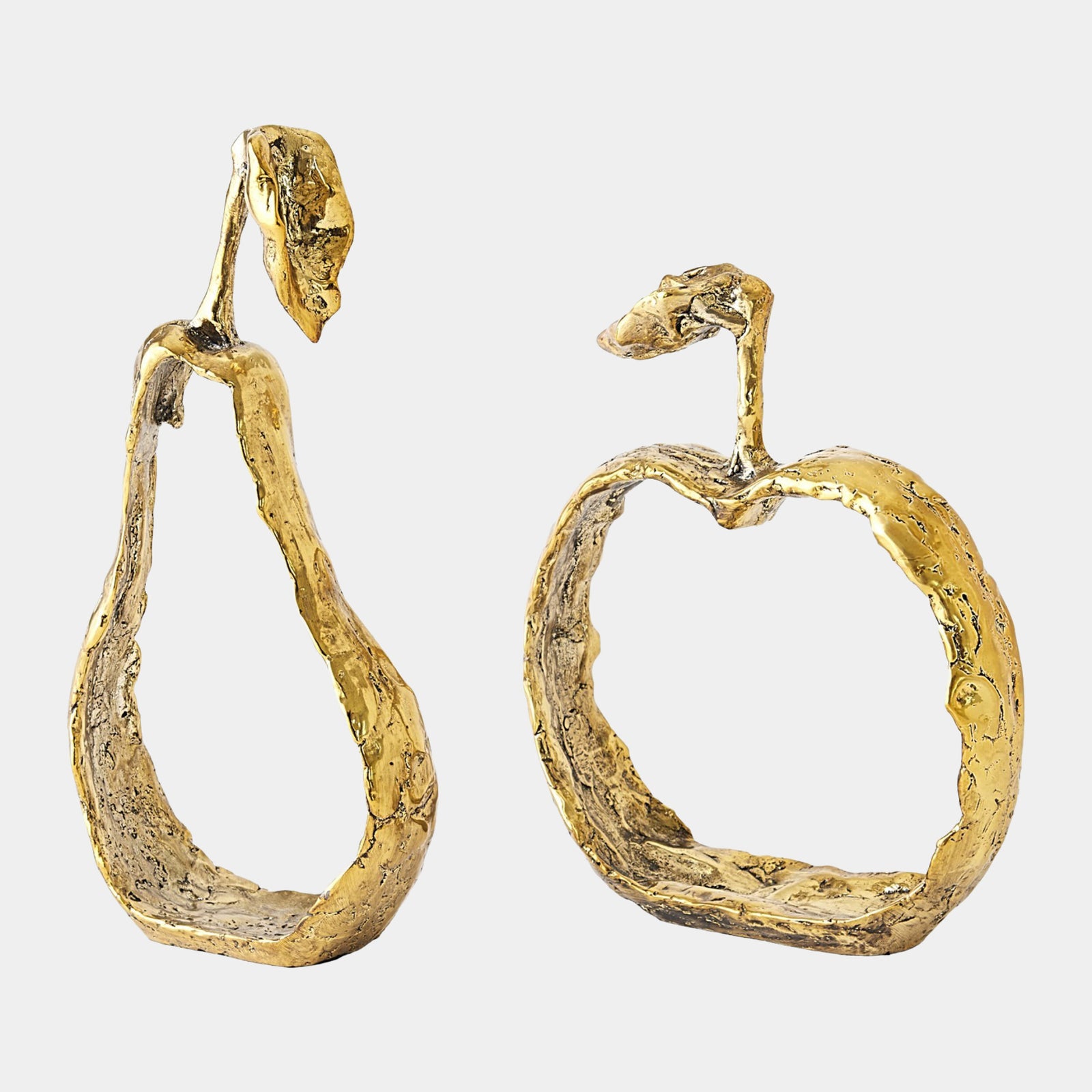 Pear Silhouette-Brass