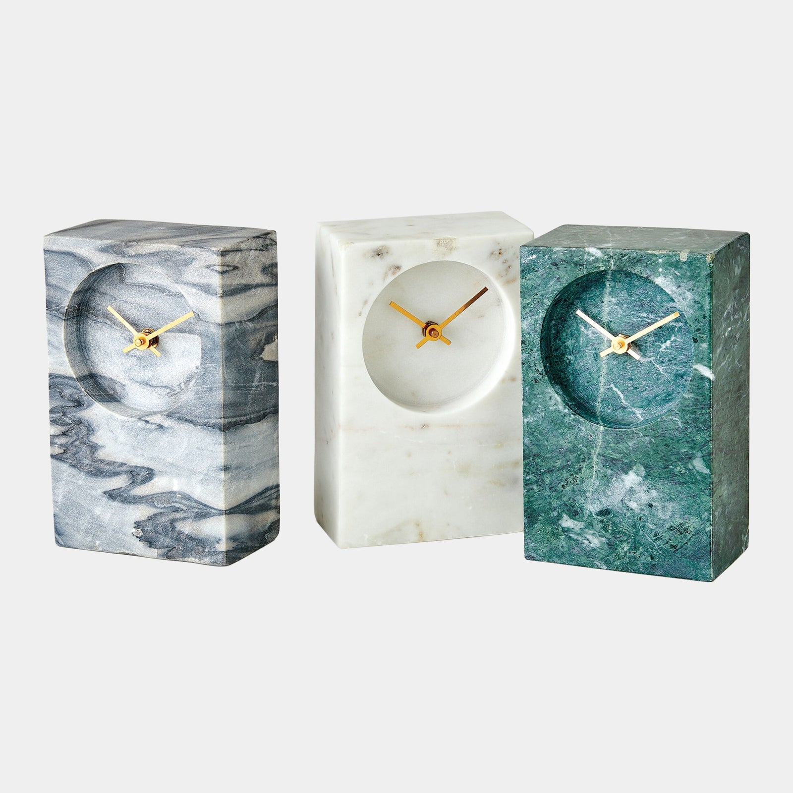 Appellative Marble Tower Clock-White