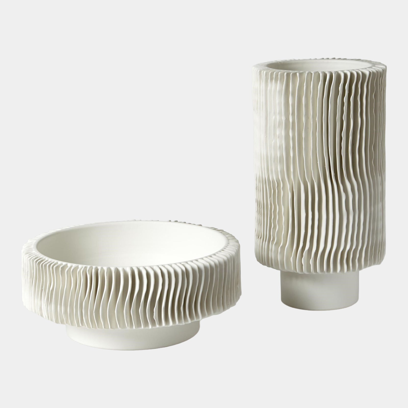 Mator Vase-Matte White-Tall