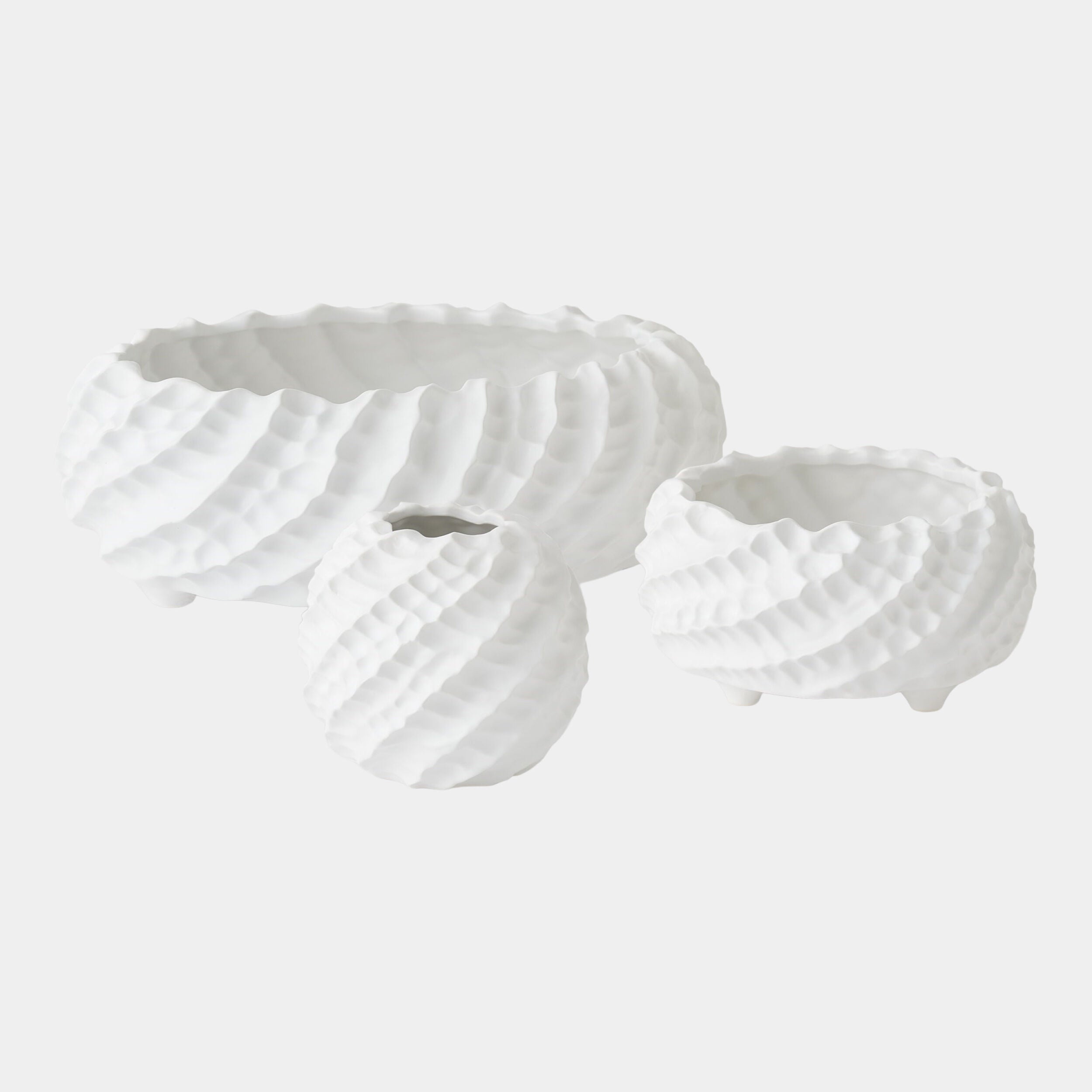 Cadoret Bowl-Matte White-Sm
