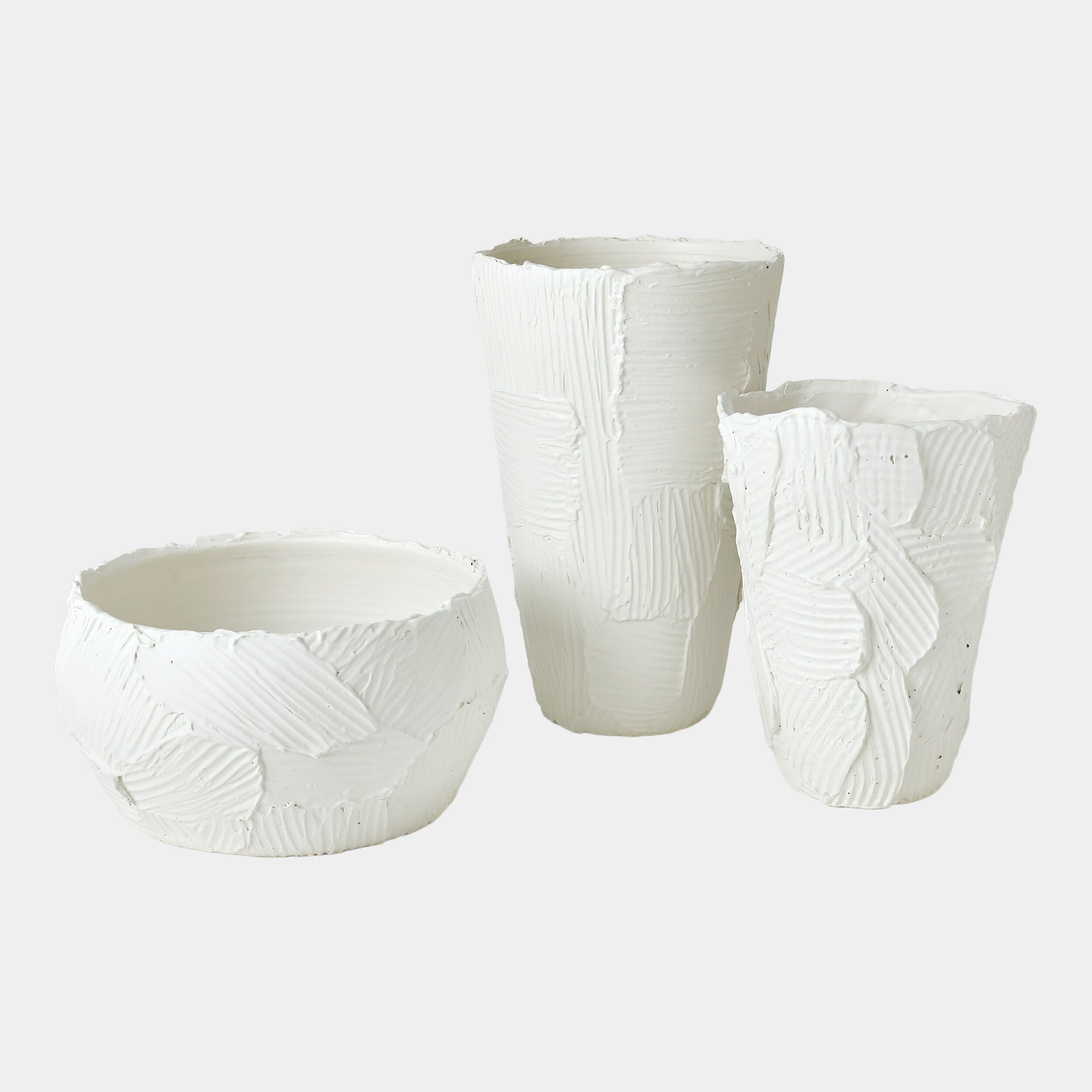 Chip Bowl-Matte White