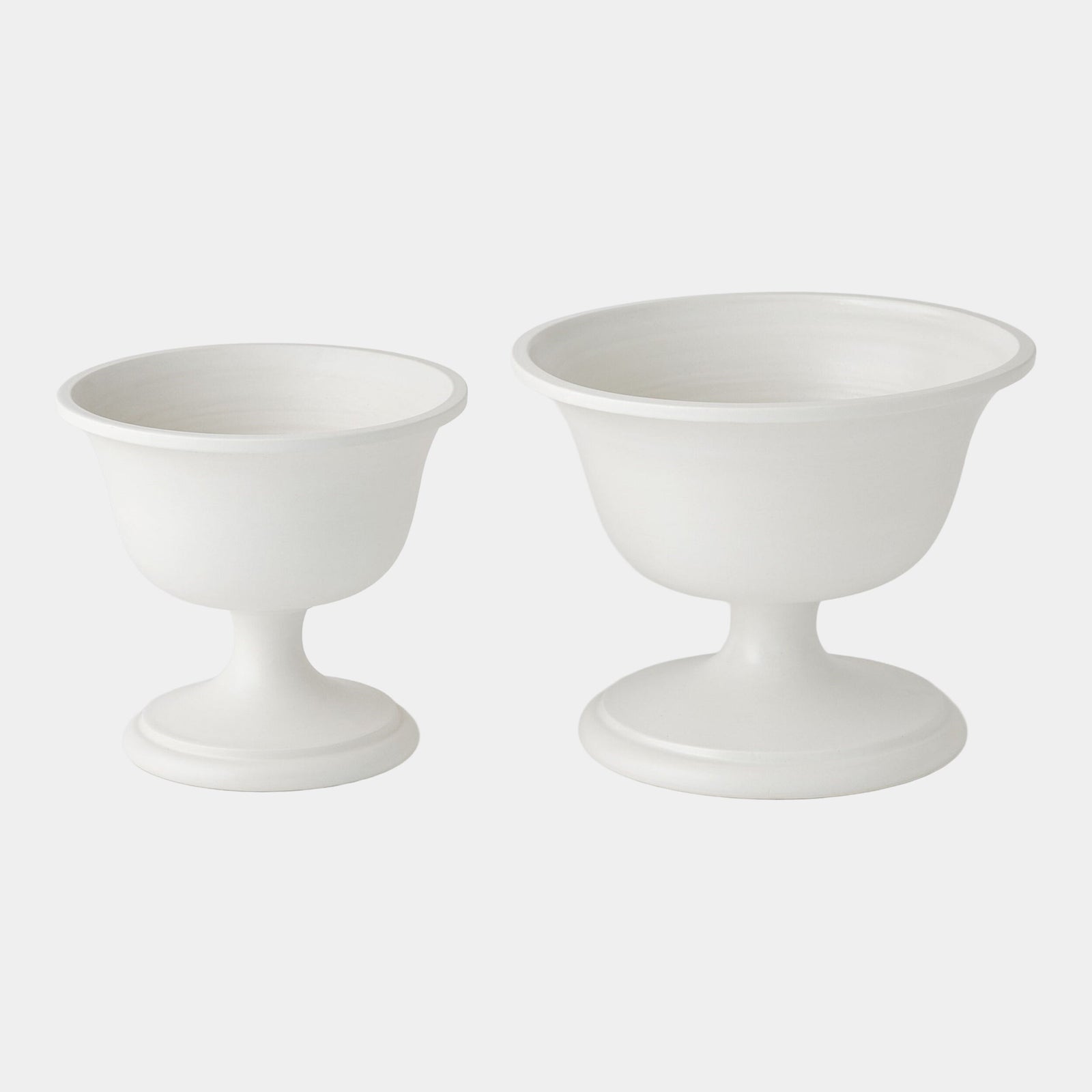 Villa Chalice Compote-Matte White-Sm