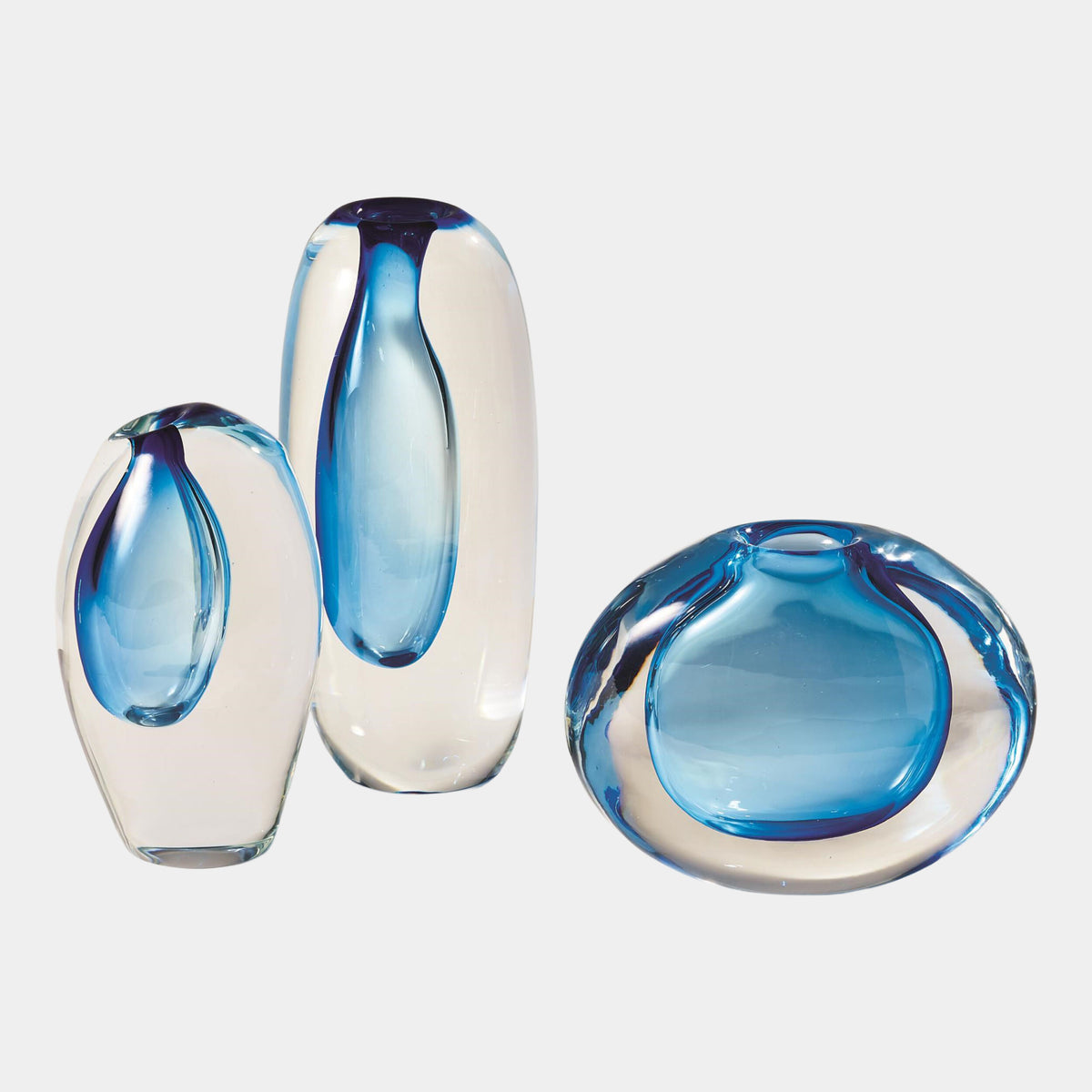 Offset Vase-Light Blue-Lg