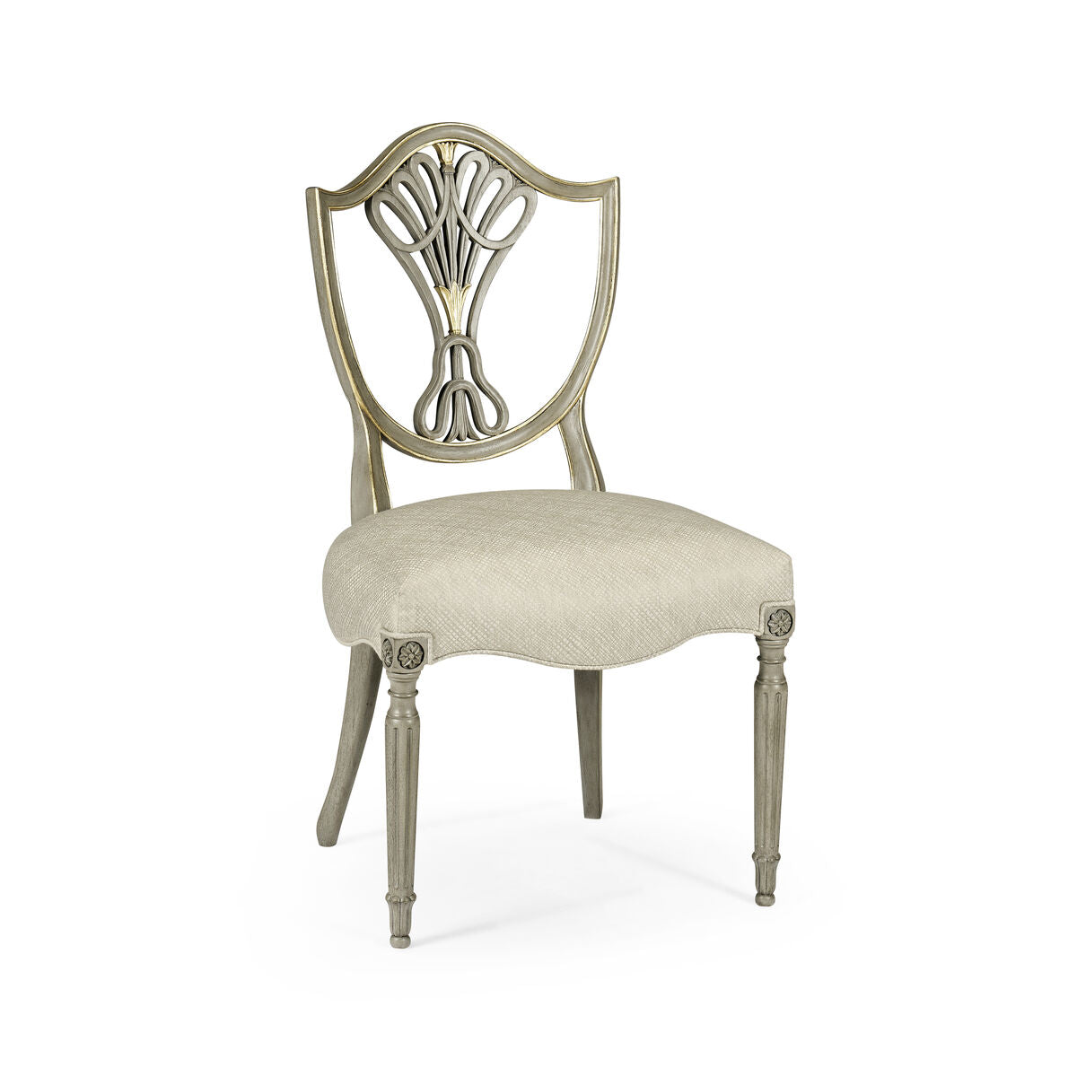 Buckingham Shield Back Side Chair ( 495819-SC-PBG-F200 )