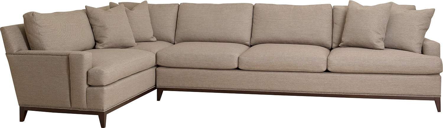 9TH STREET SECTIONAL LAF CORNER UNIT M2M in Mahogany Solids - Hickory Chair