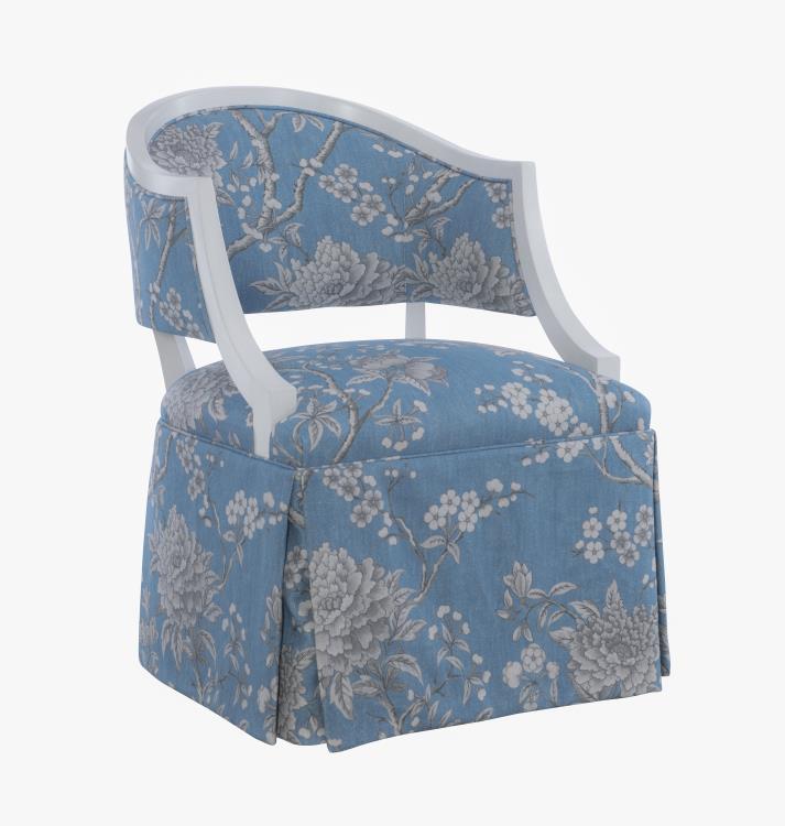 Kennis Skirted Dining Arm Chair & Game Chair