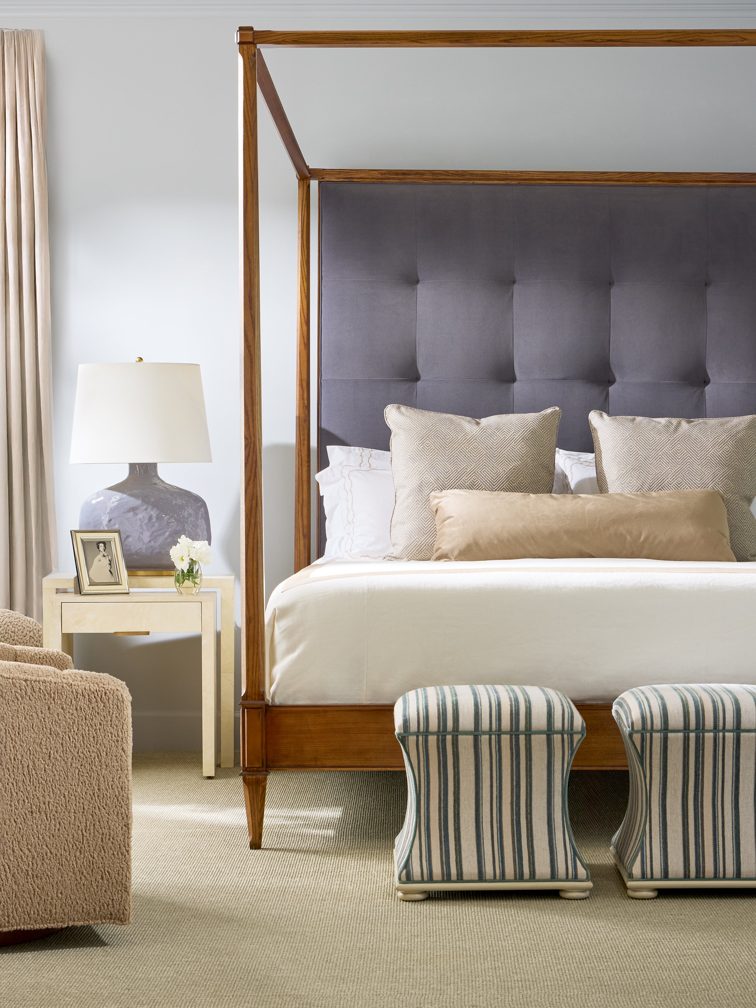 ARTISAN BED KING TALL - ASH in Ash Solids - Hickory Chair