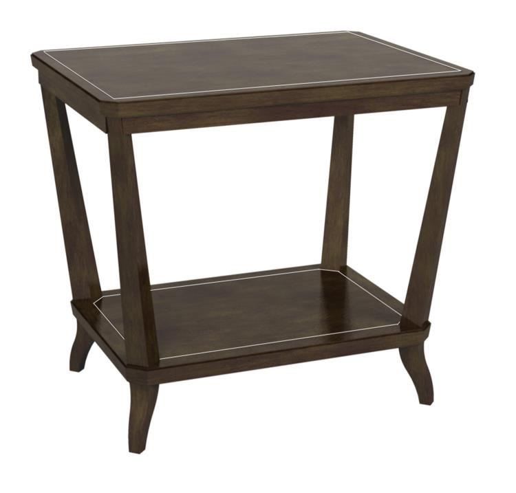 Rye Rectangular Side Table-Mahogany