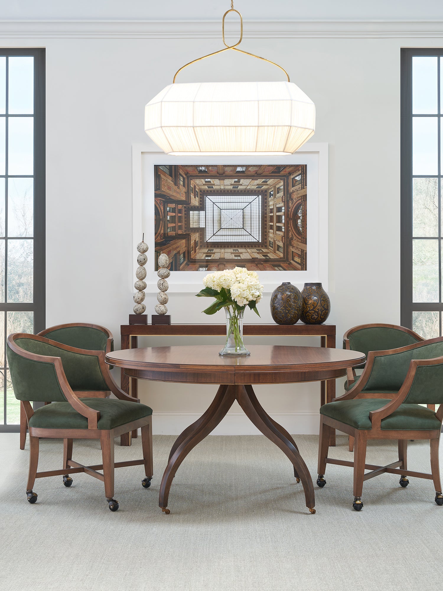 INGOLD ROUND EXPANSION TOP-MAHOGANY