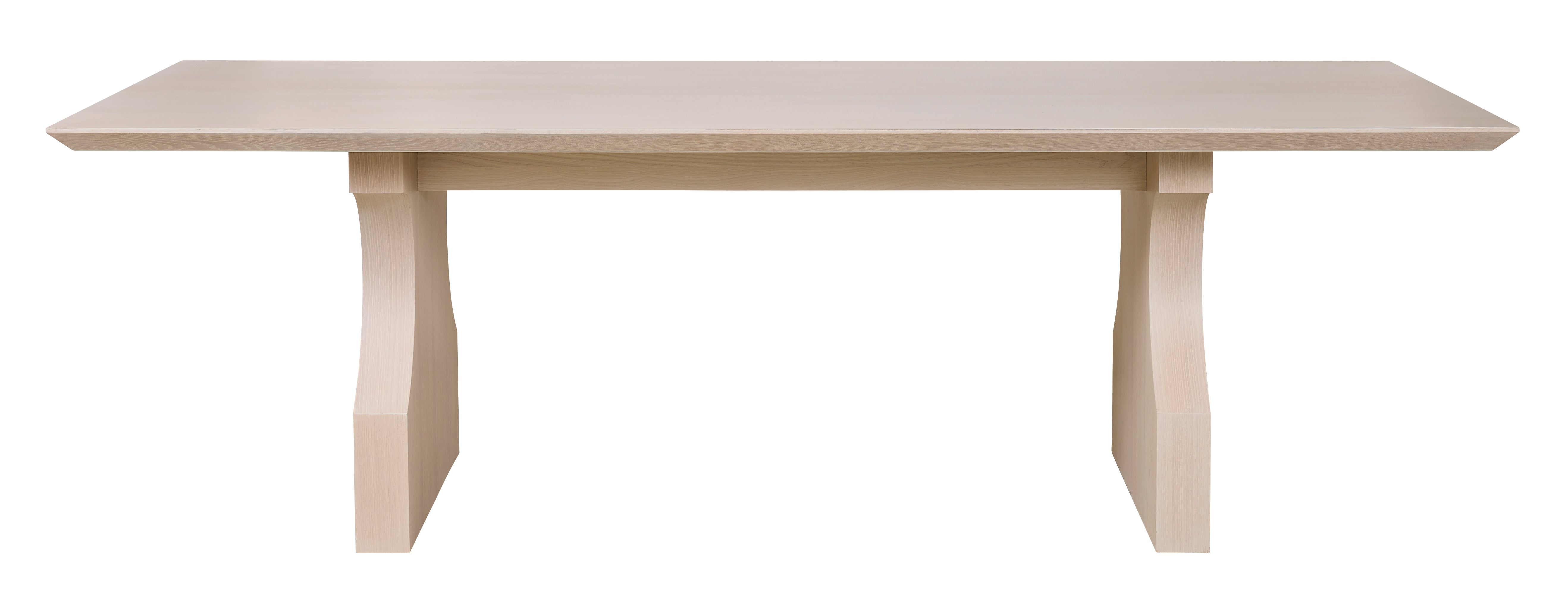 Elio Dining Table in White Oak Solids, Quarter White Oak Veneers - Hickory Chair