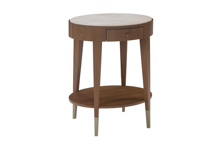 Denzil Oval Nightstand / Side Table