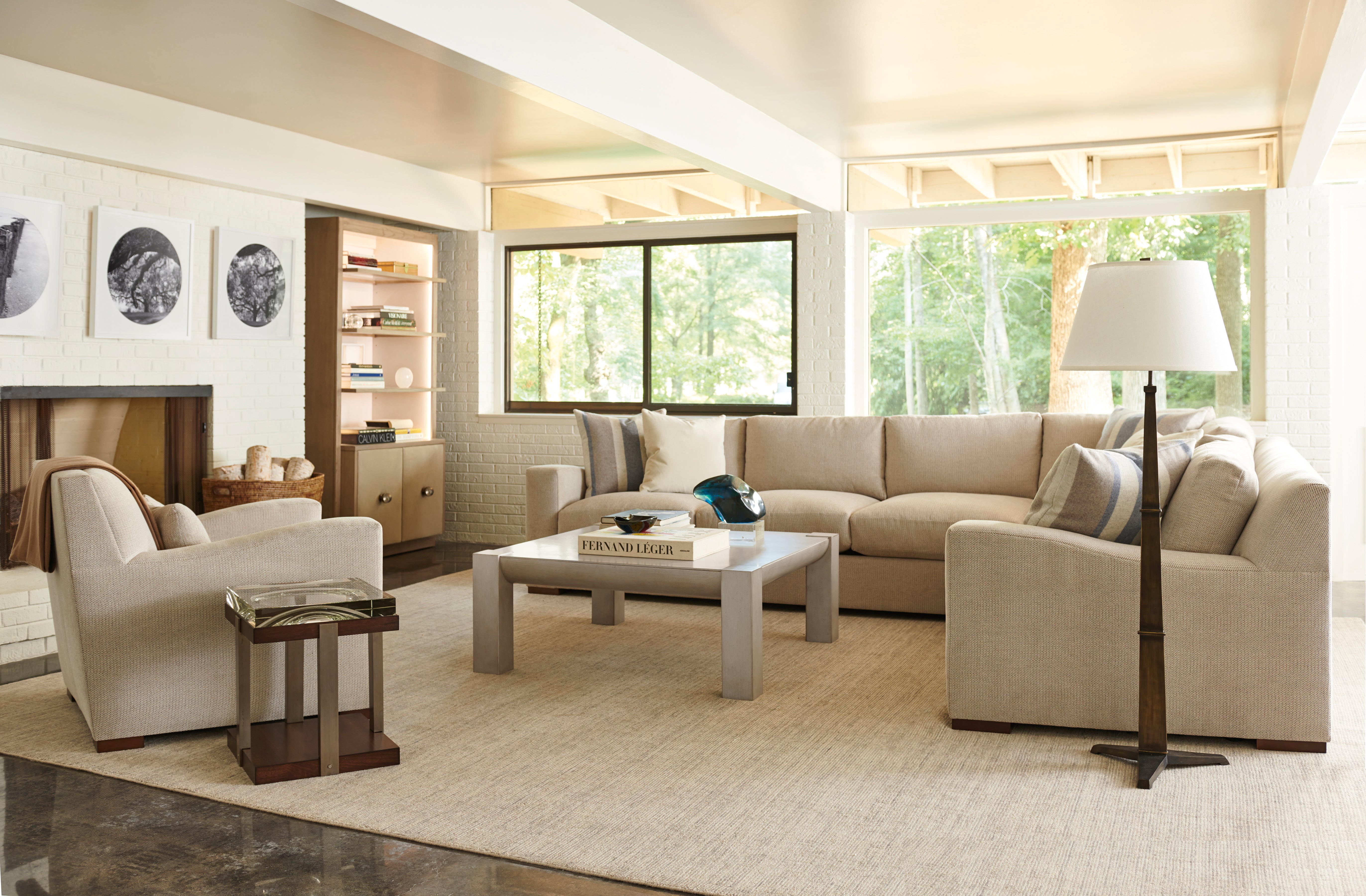 KEVIN SECTIONAL LAF LOVESEAT in Maple Solids - Hickory Chair