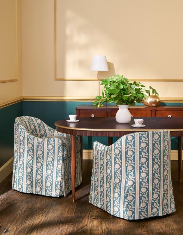 Jennifer Dining Arm Chair With Casters