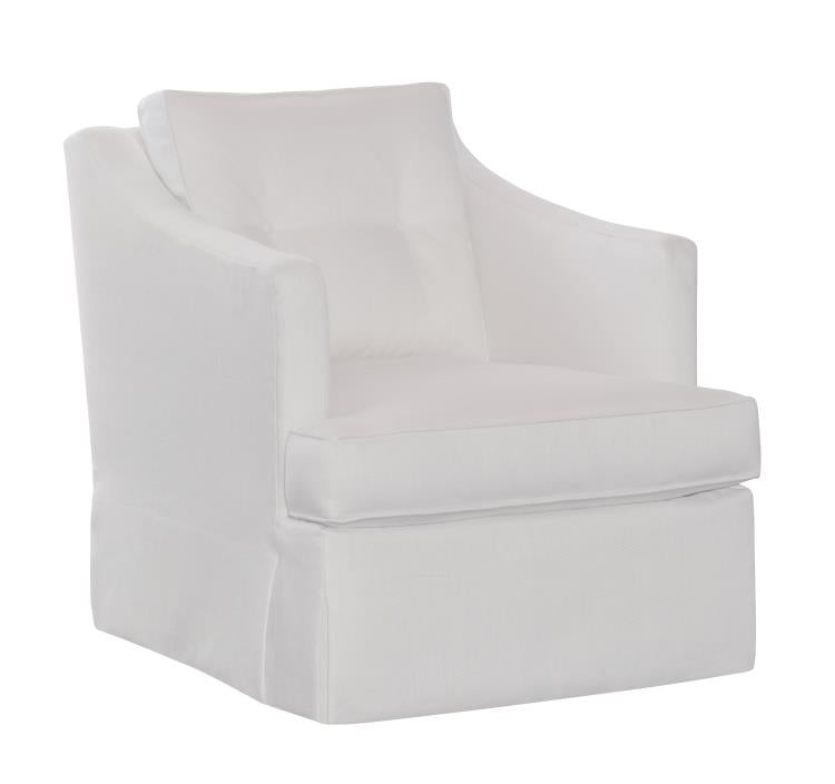 Meredith Skirted Swivel Chair