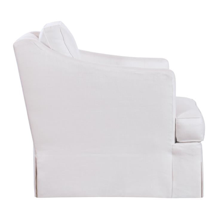 Meredith Skirted Swivel Chair