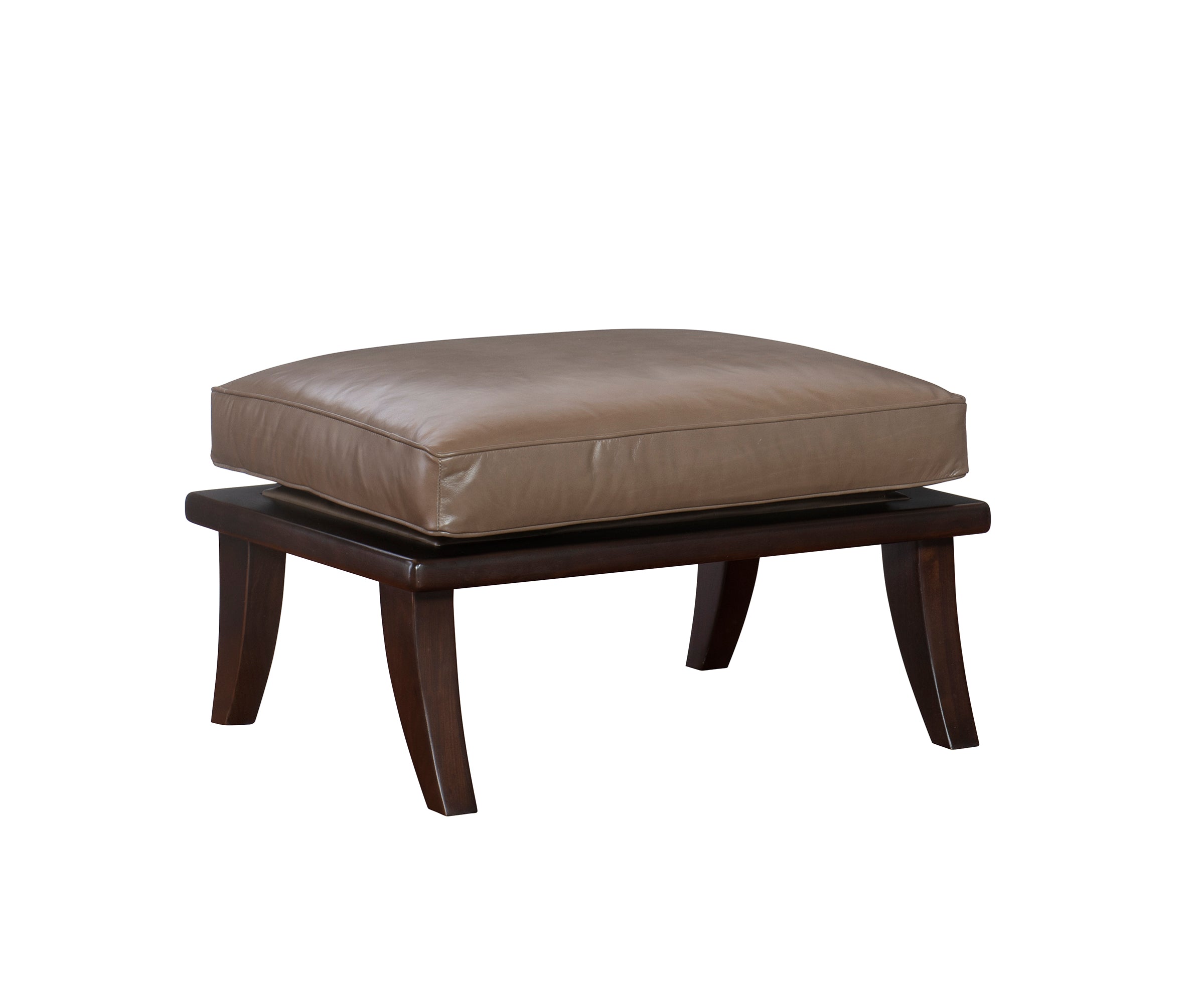 DELFERN OTTOMAN in Walnut Solids - Hickory Chair