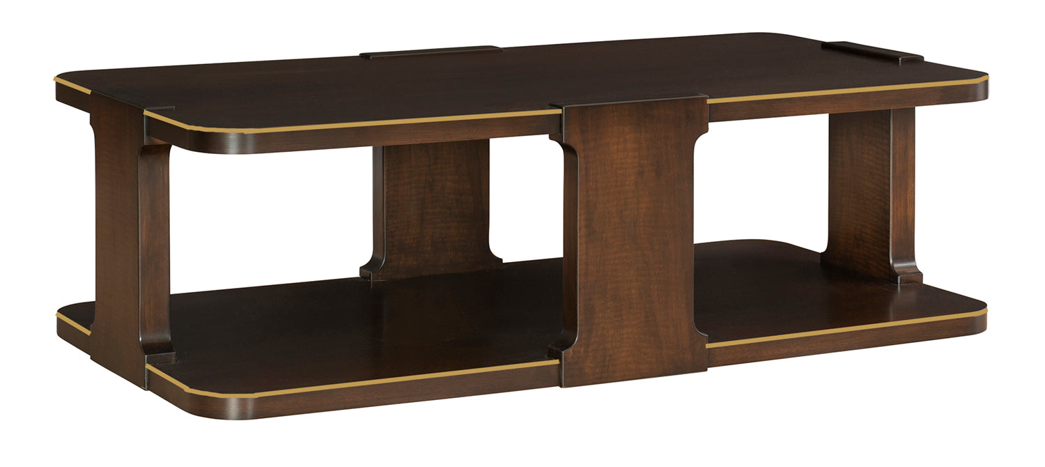 ZITELLI RECT. COCKTAIL TABLE in American Walnut Veneers, American Walnut - Hickory Chair