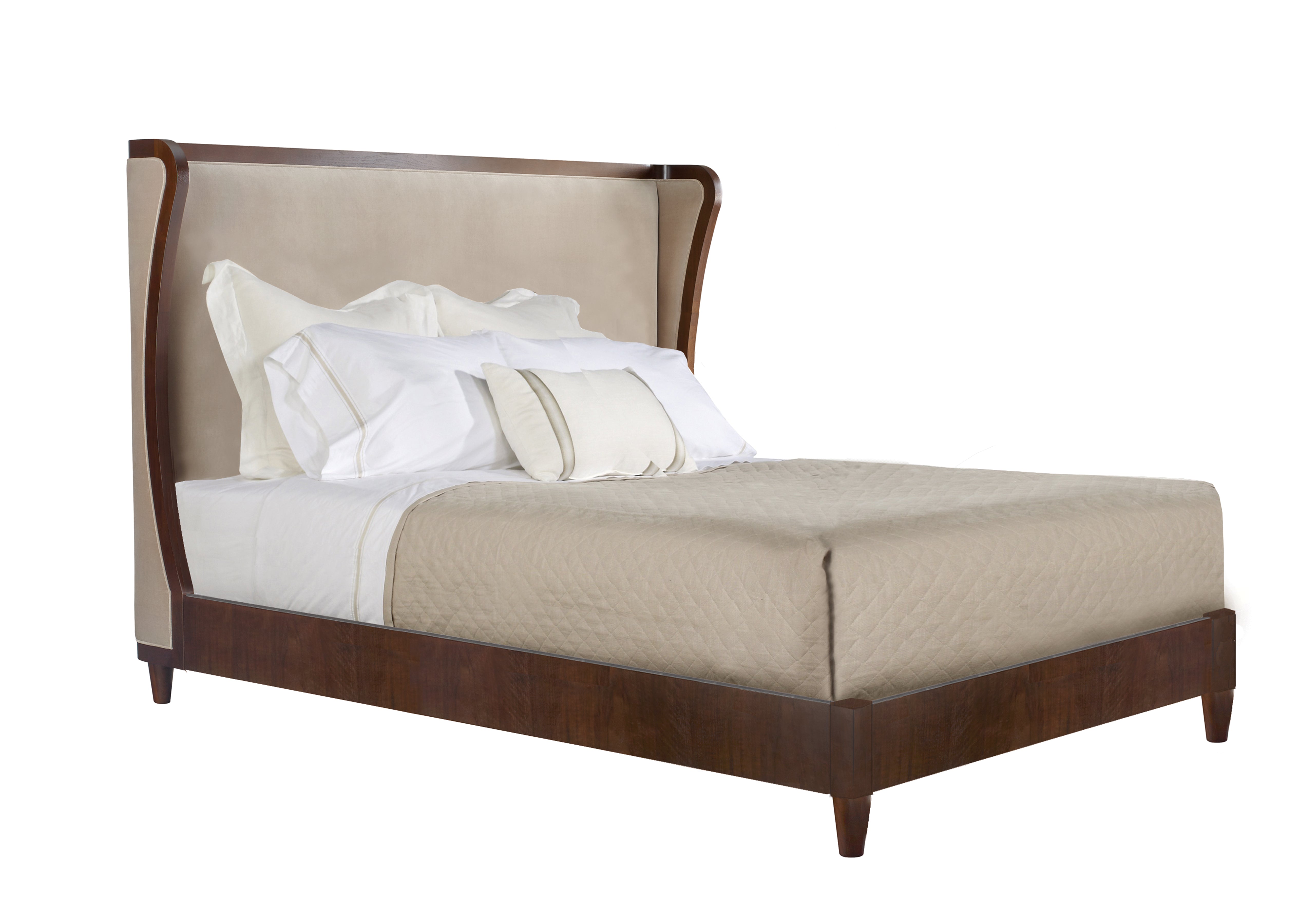 CLIVEDEN QUEEN BED WITH LOW FOOTBOARD in Walnut Solids - Hickory Chair
