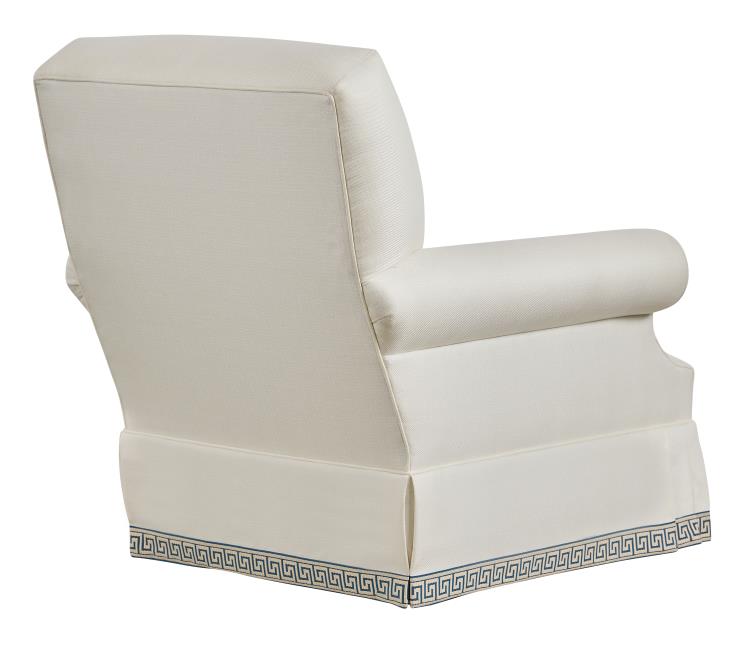 Silhouettes Glider Chair With Serpentine Arm (Kick Pleat)
