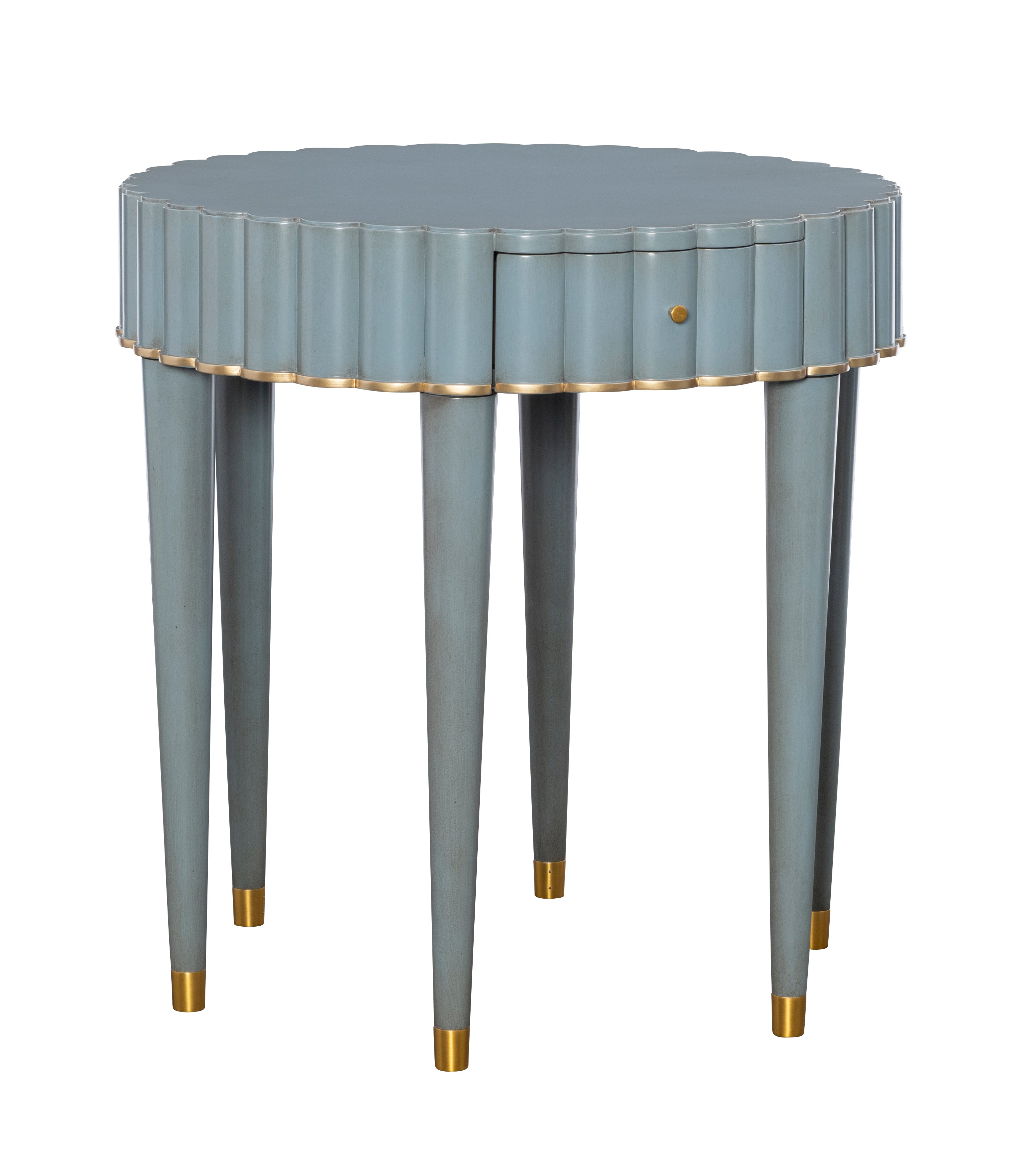 Scalla End Table in Sycamore Veneers, Maple Solids - Hickory Chair