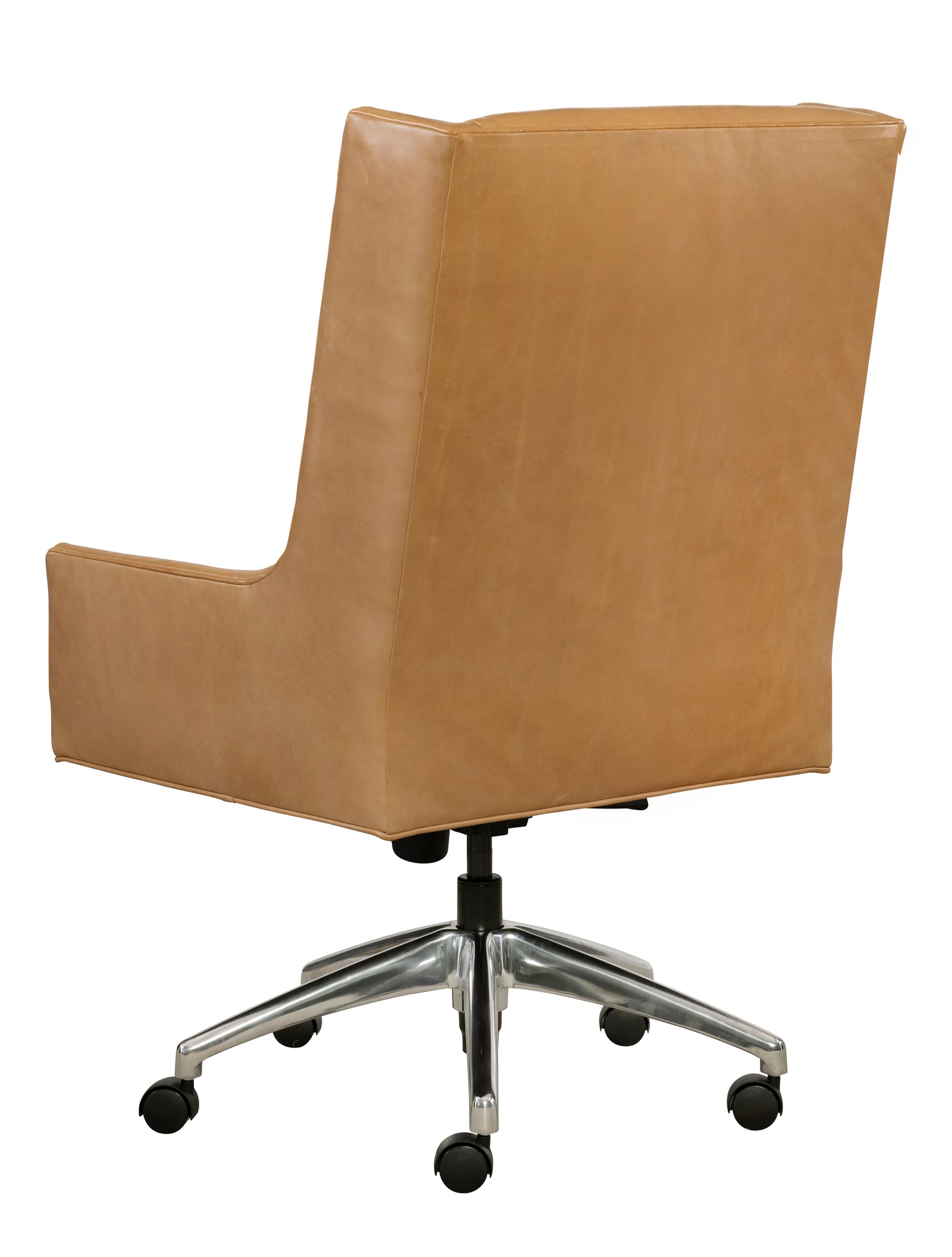 Mr. Ashford Desk Chair stainless metal base - seat height ranges from 18" to 23.25".