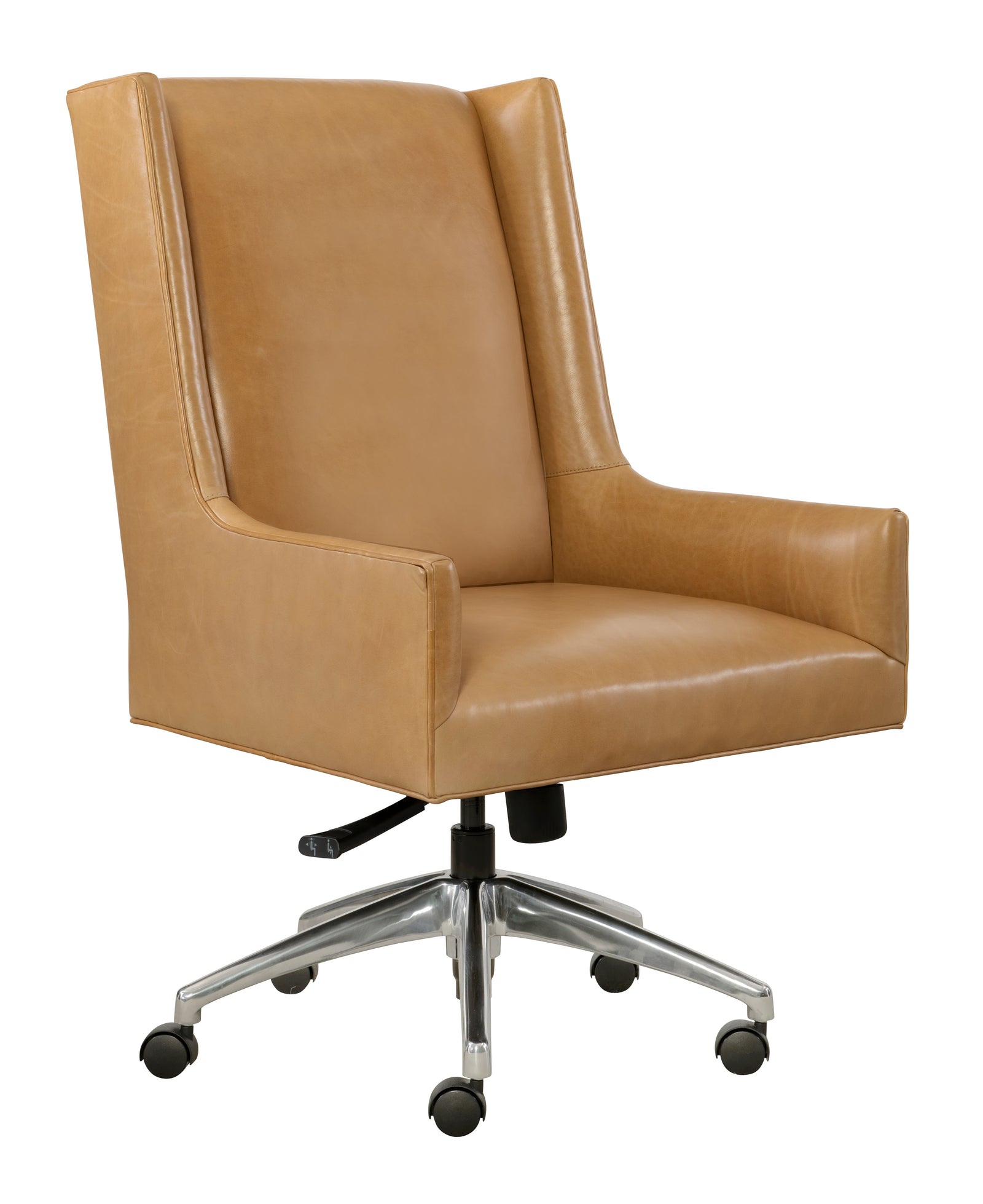 Mr. Ashford Desk Chair stainless metal base - seat height ranges from 18" to 23.25".