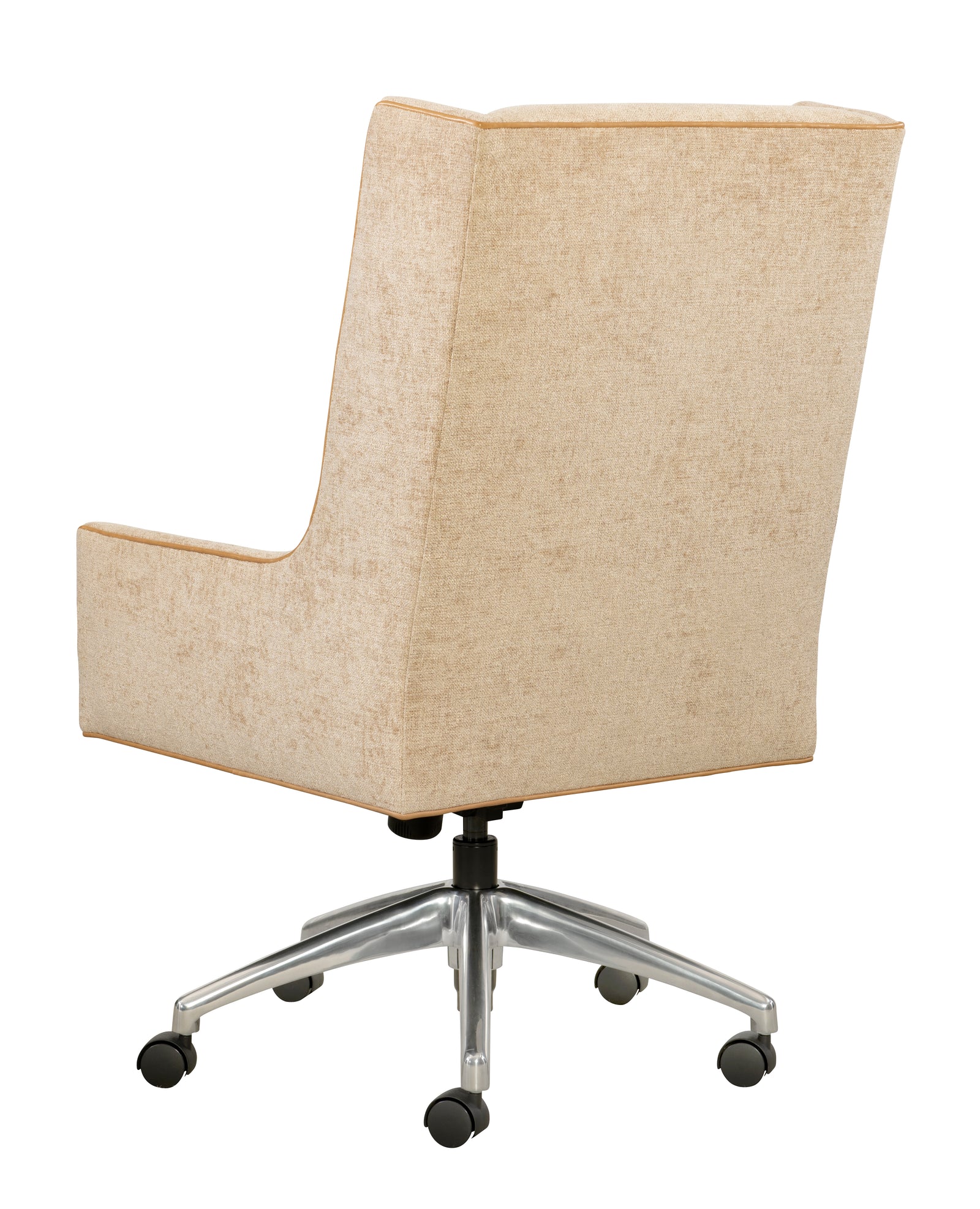 Mrs. Ashford Desk Chair Stainless Base - seat height ranges from 18" to 23.25".