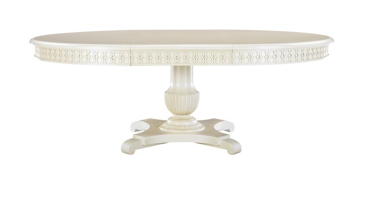 Gustav Round Dining Table 1 24"Leaf Figure 8 Apron