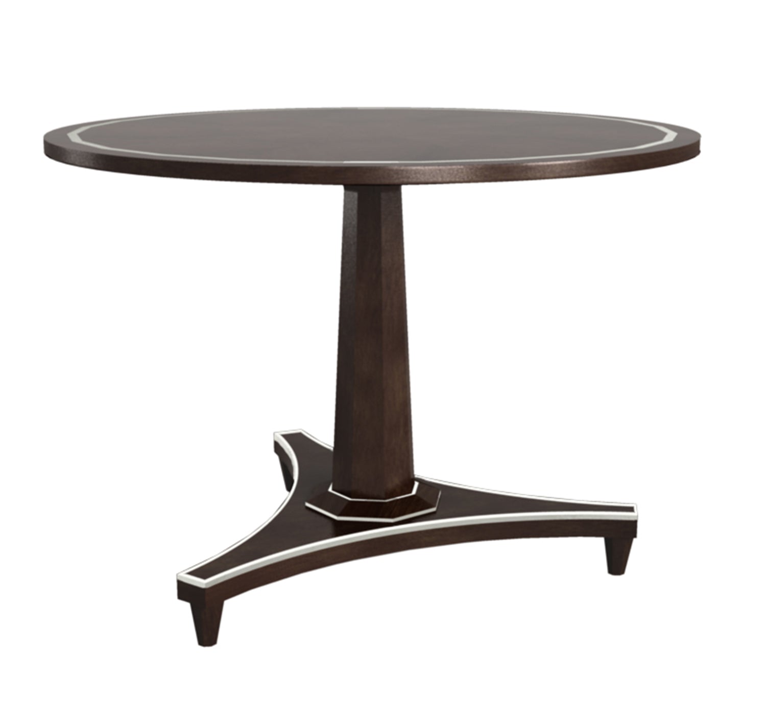 TURNER CENTER TABLE in Mahogany Veneers, Mahogany Solids - Hickory Chair