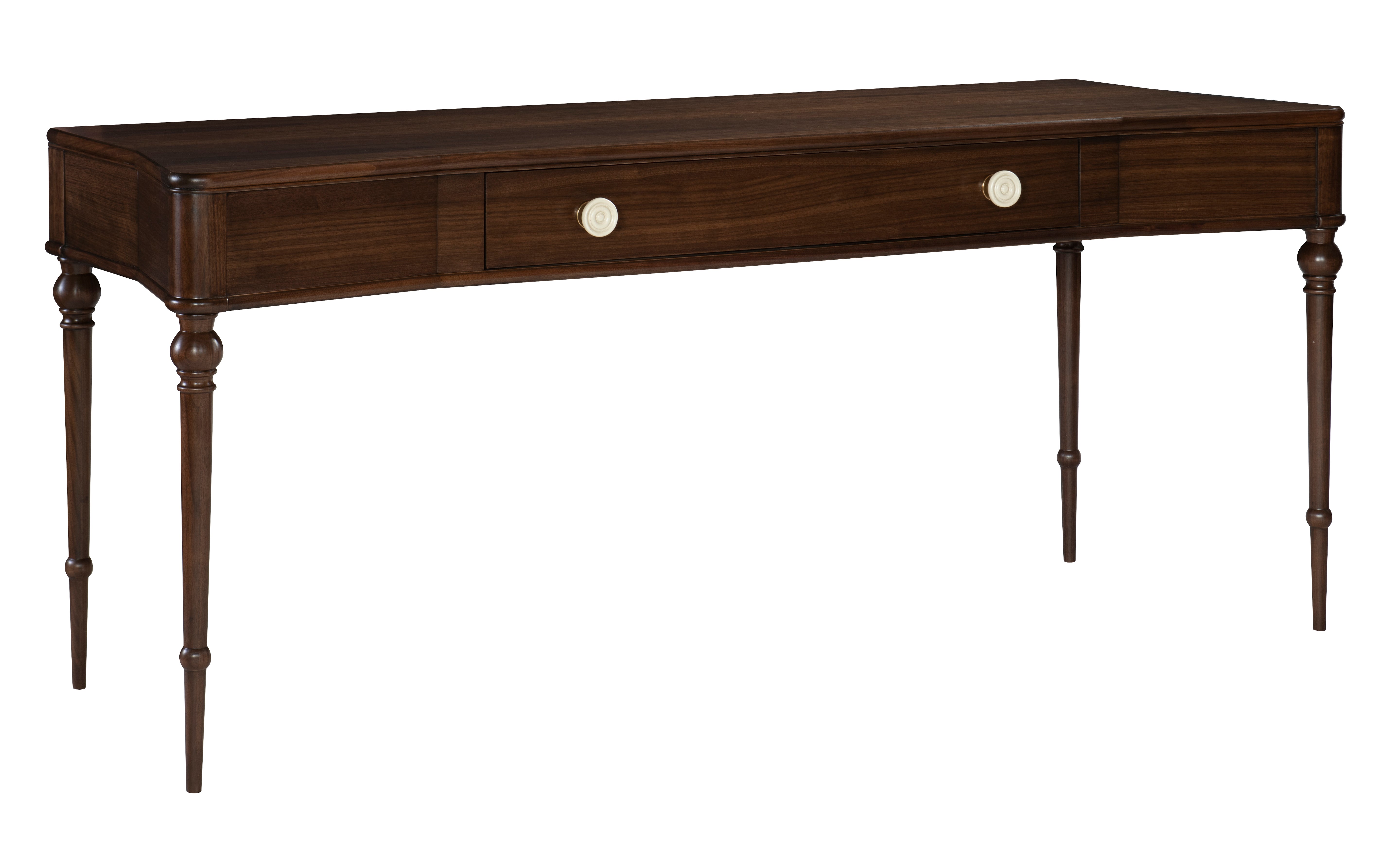 EVALINA DESK in Walnut Veneers, Walnut Solids - Hickory Chair